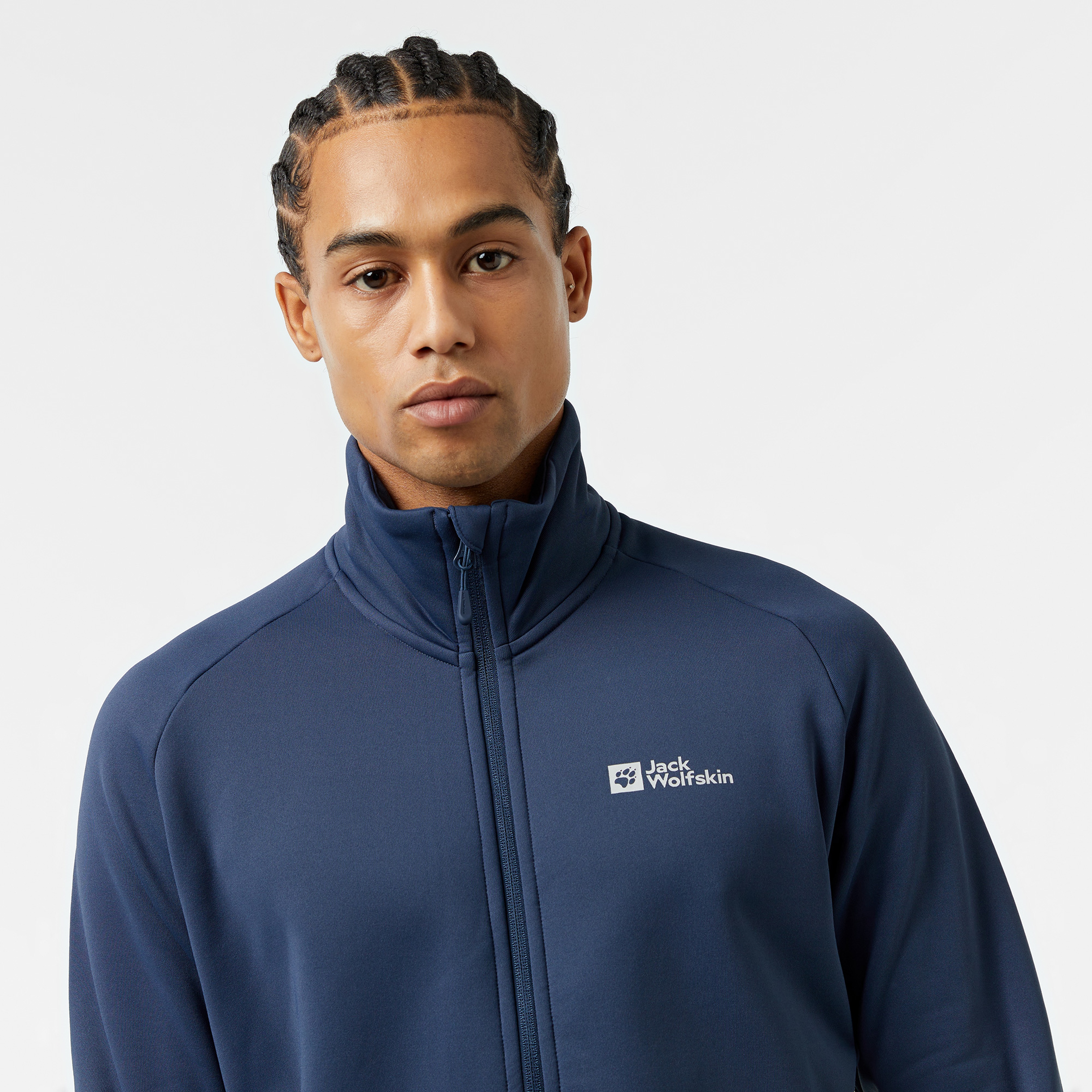 Jack Wolfskin Erkek Mavi Ceket