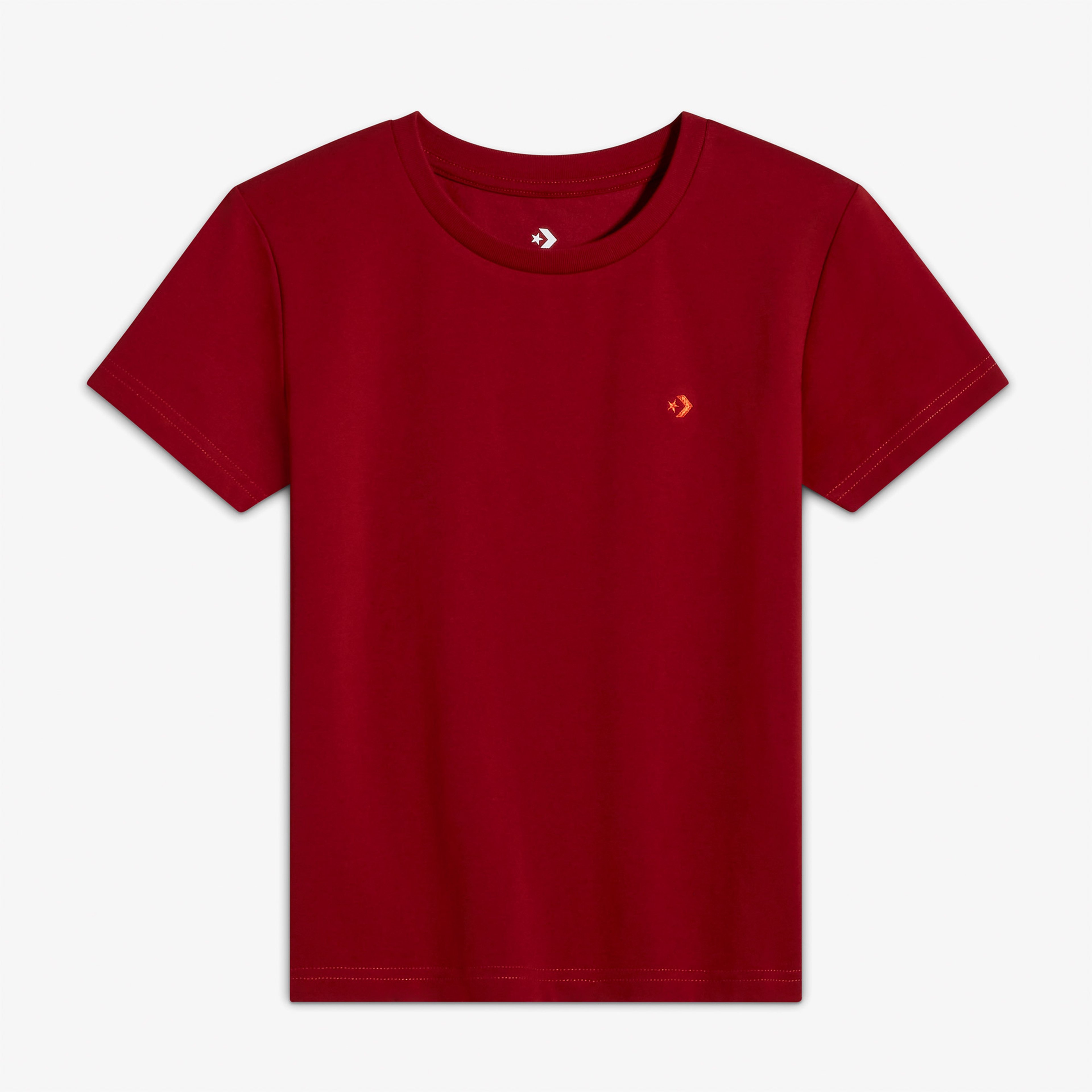 Converse Classic Kadın Slim Fit Kırmızı T-Shirt