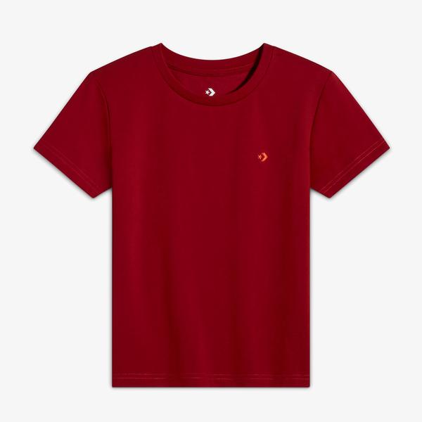 Converse Classic Kadın Slim Fit Kırmızı T-Shirt