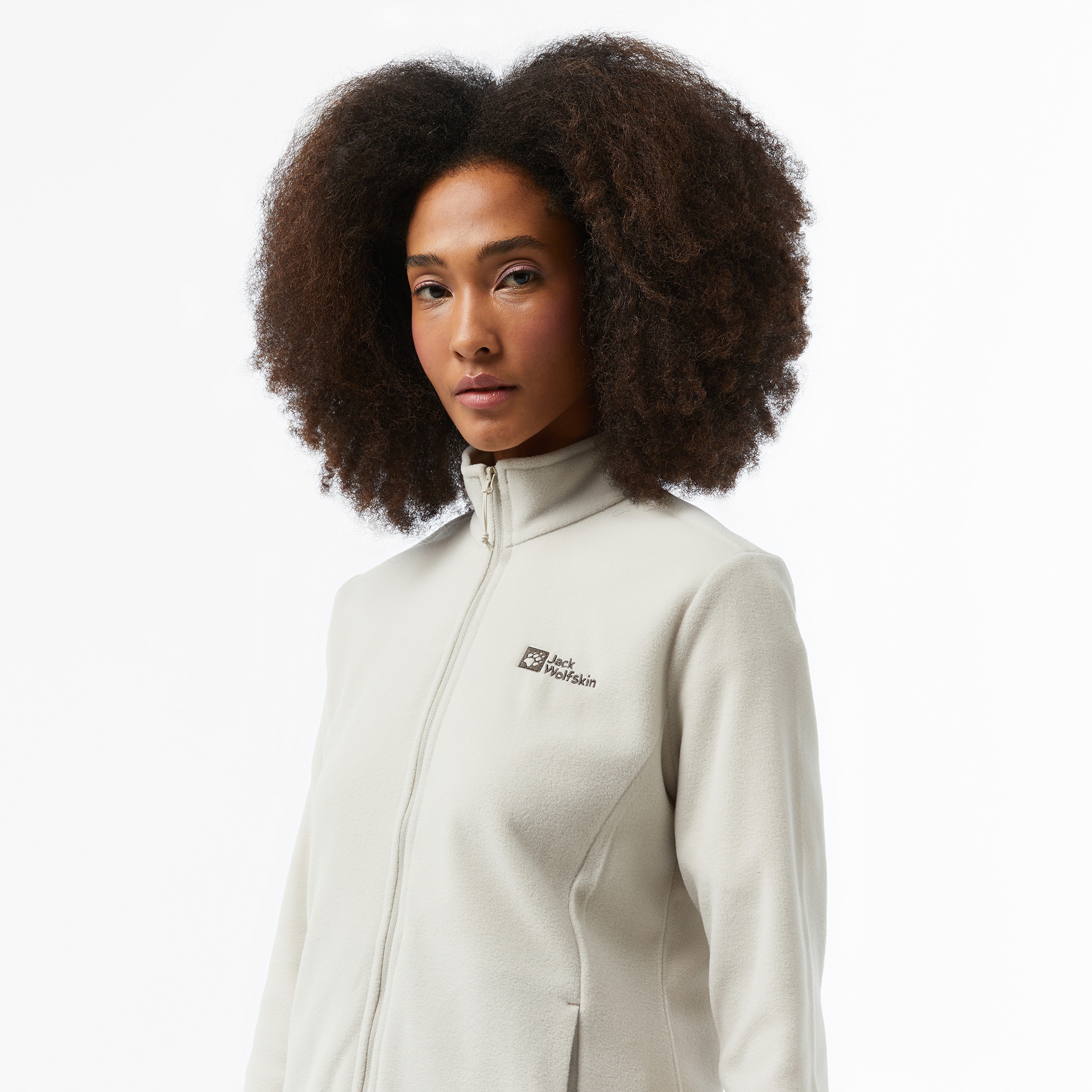 Jack Wolfskin Fleece Kadın Gri Polar