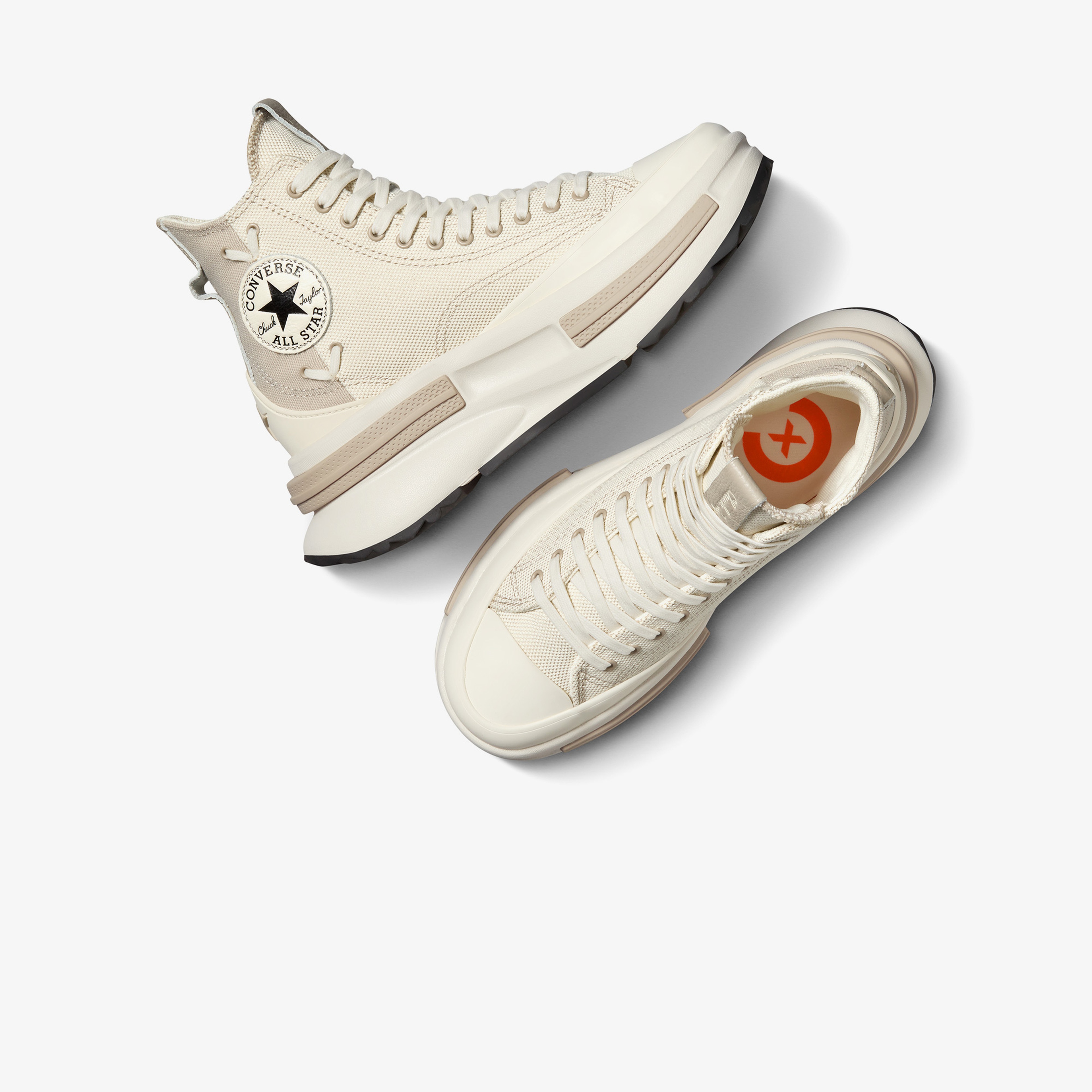 Converse Run Star Legacy CX Platform Crafted Laces Kadın Bej Sneaker