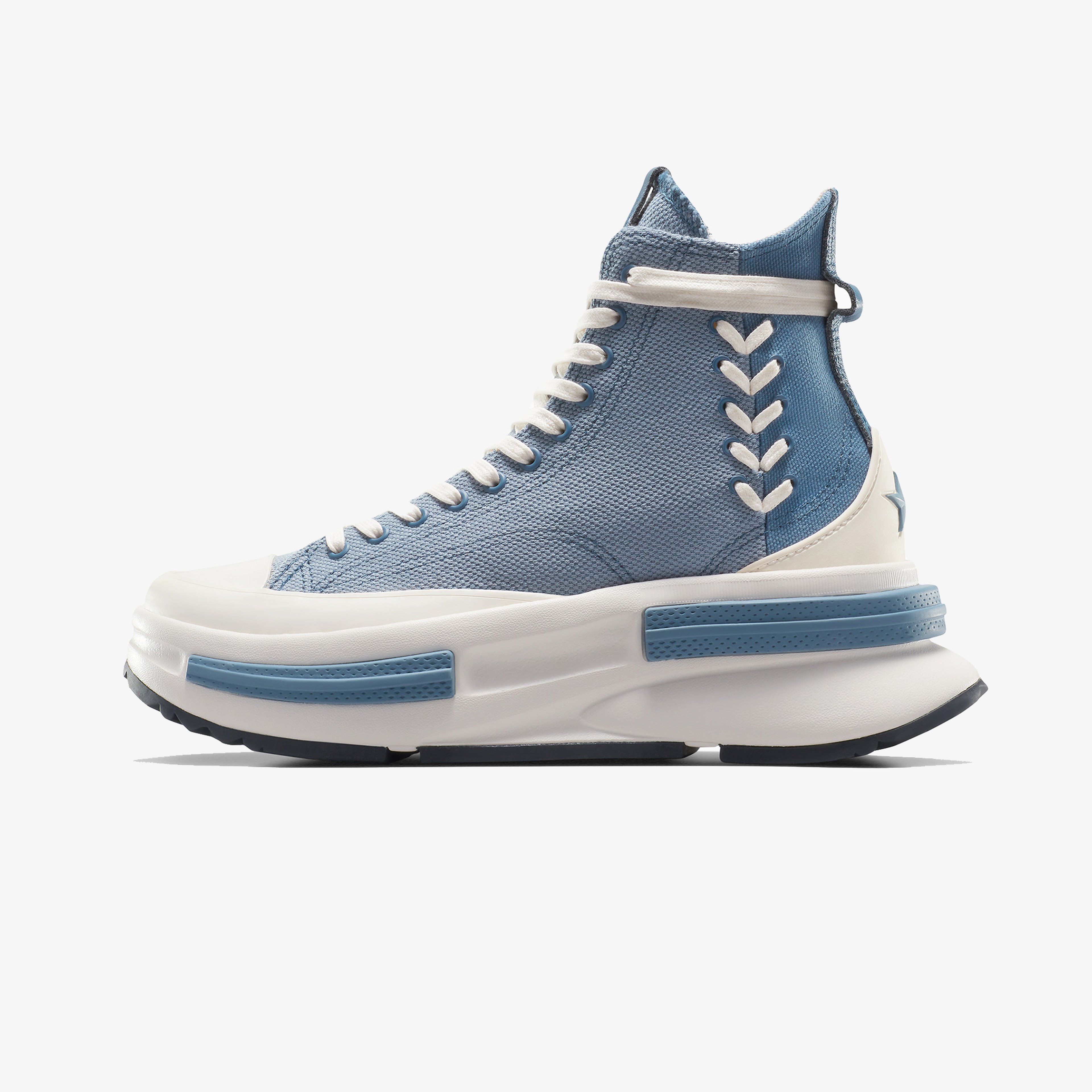 Converse Run Star Legacy CX Hi Platform Crafted Laces Kadın Mavi Sneaker