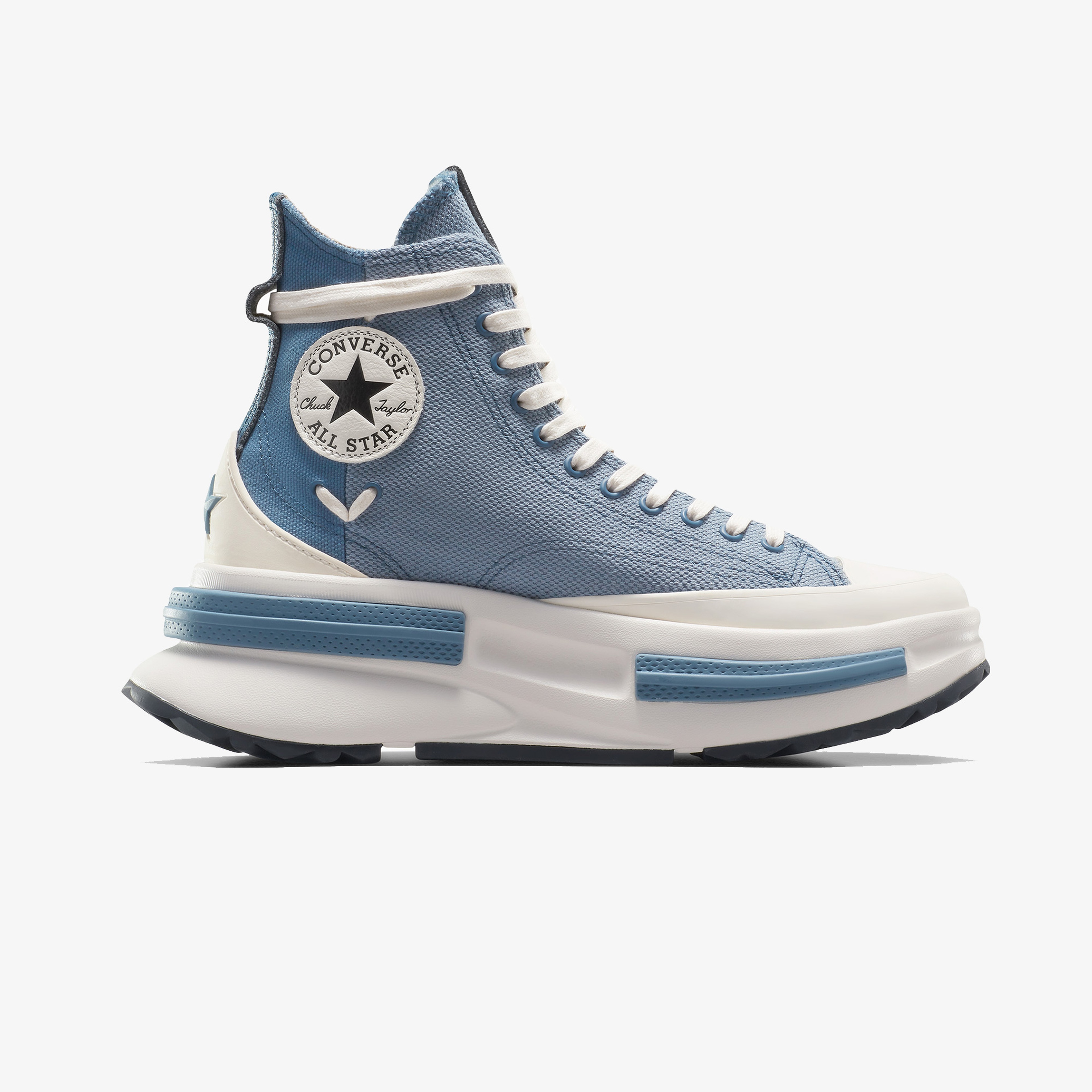 Converse Run Star Legacy CX Hi Platform Crafted Laces Kadın Mavi Sneaker