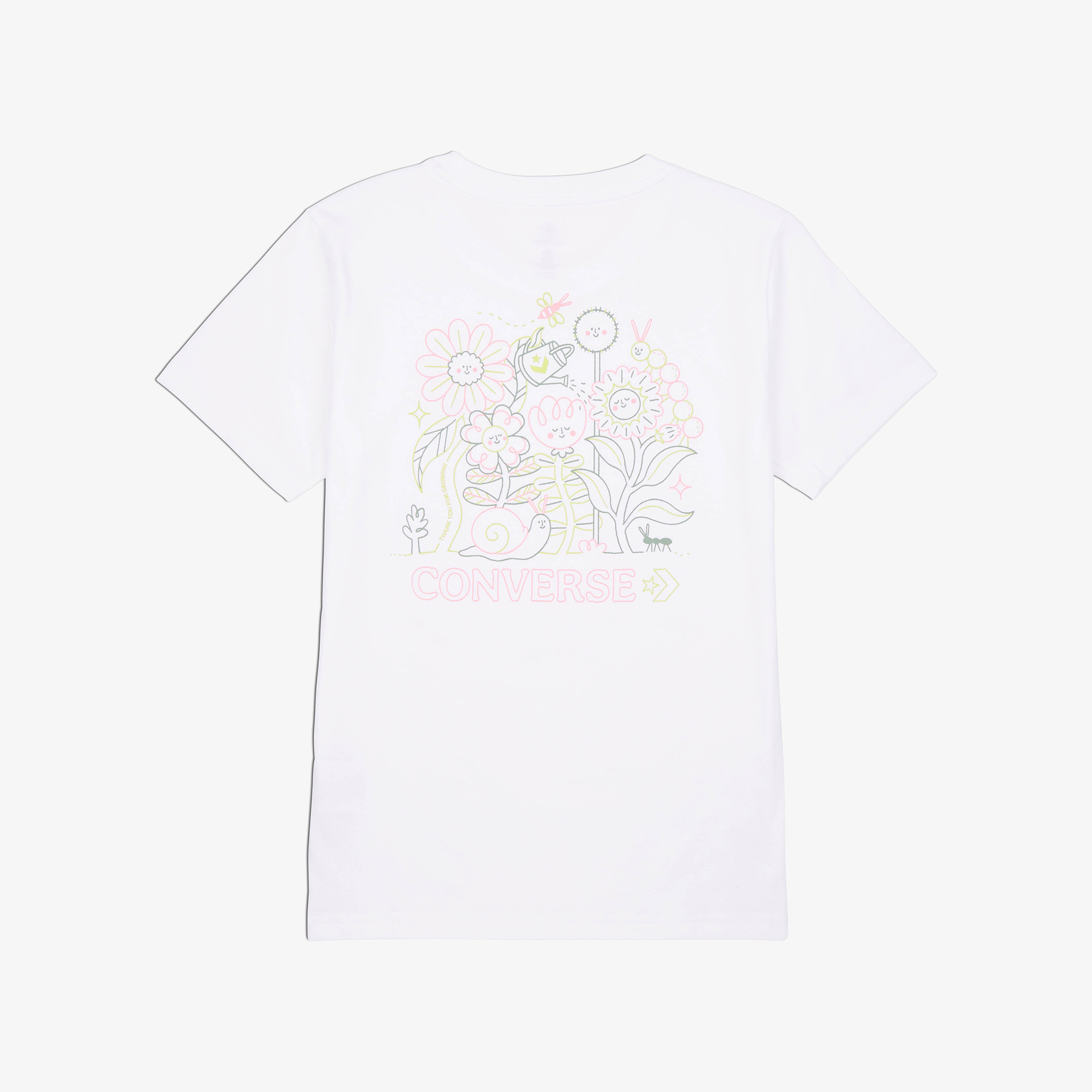 Converse Flower Garden Kadın Beyaz T-Shirt