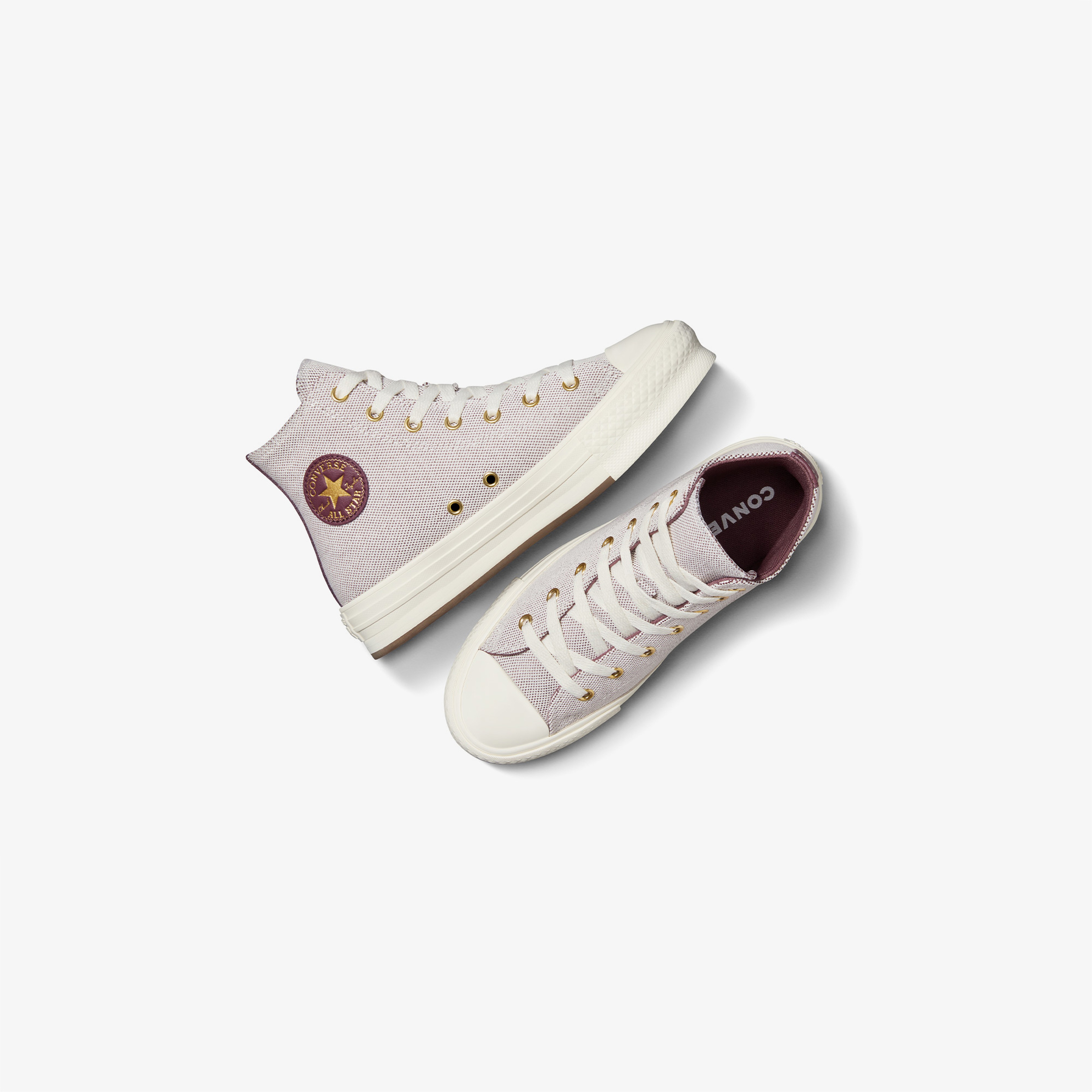 Converse Chuck Taylor All Star Eva Lift Gold Luxe Çocuk Bordo Sneaker