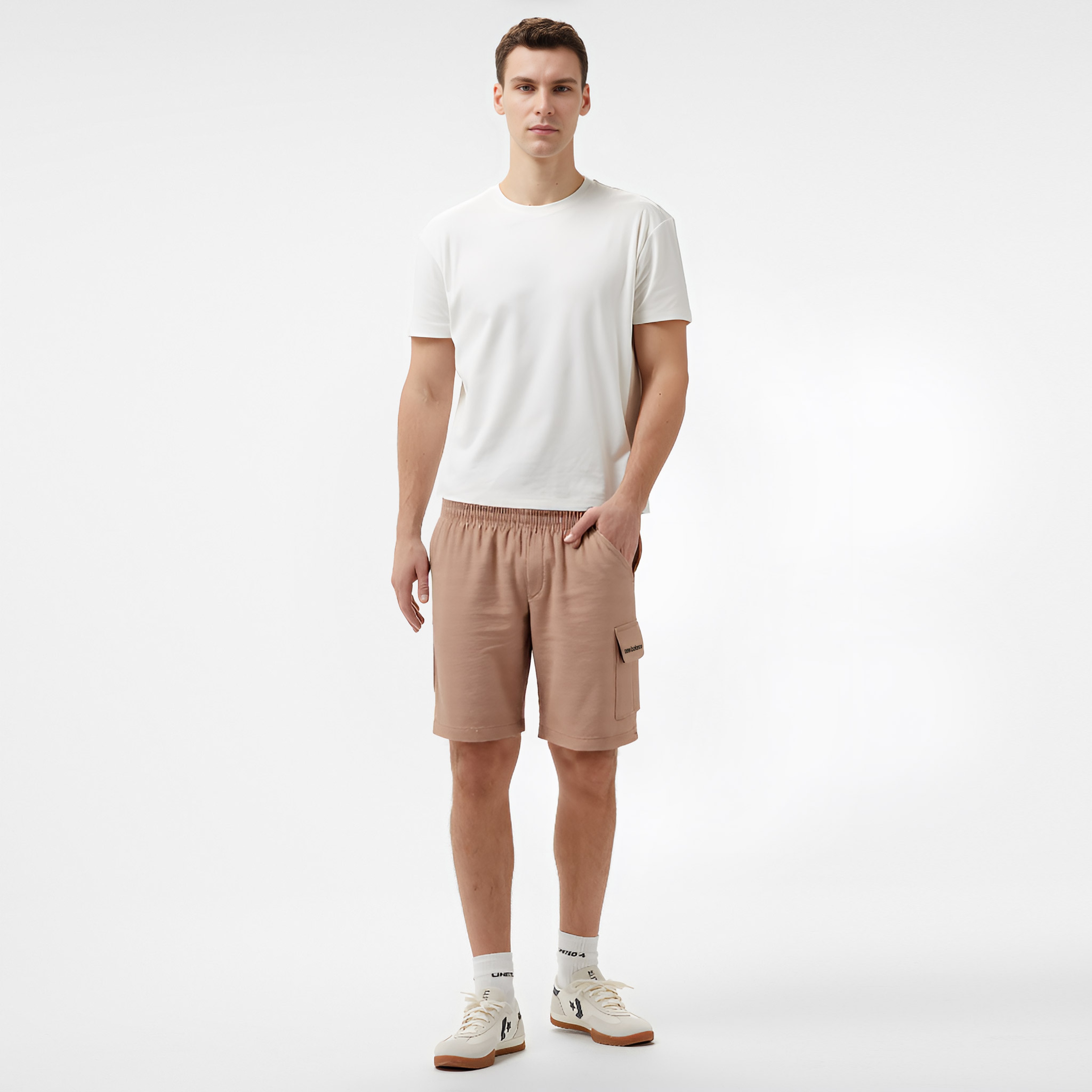 New Balance Lifestyle Erkek Bej Şort