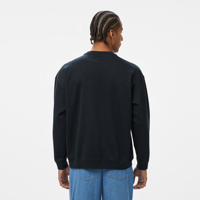 Converse Retro Chuck Soccer Crew Erkek Siyah Sweatshirt