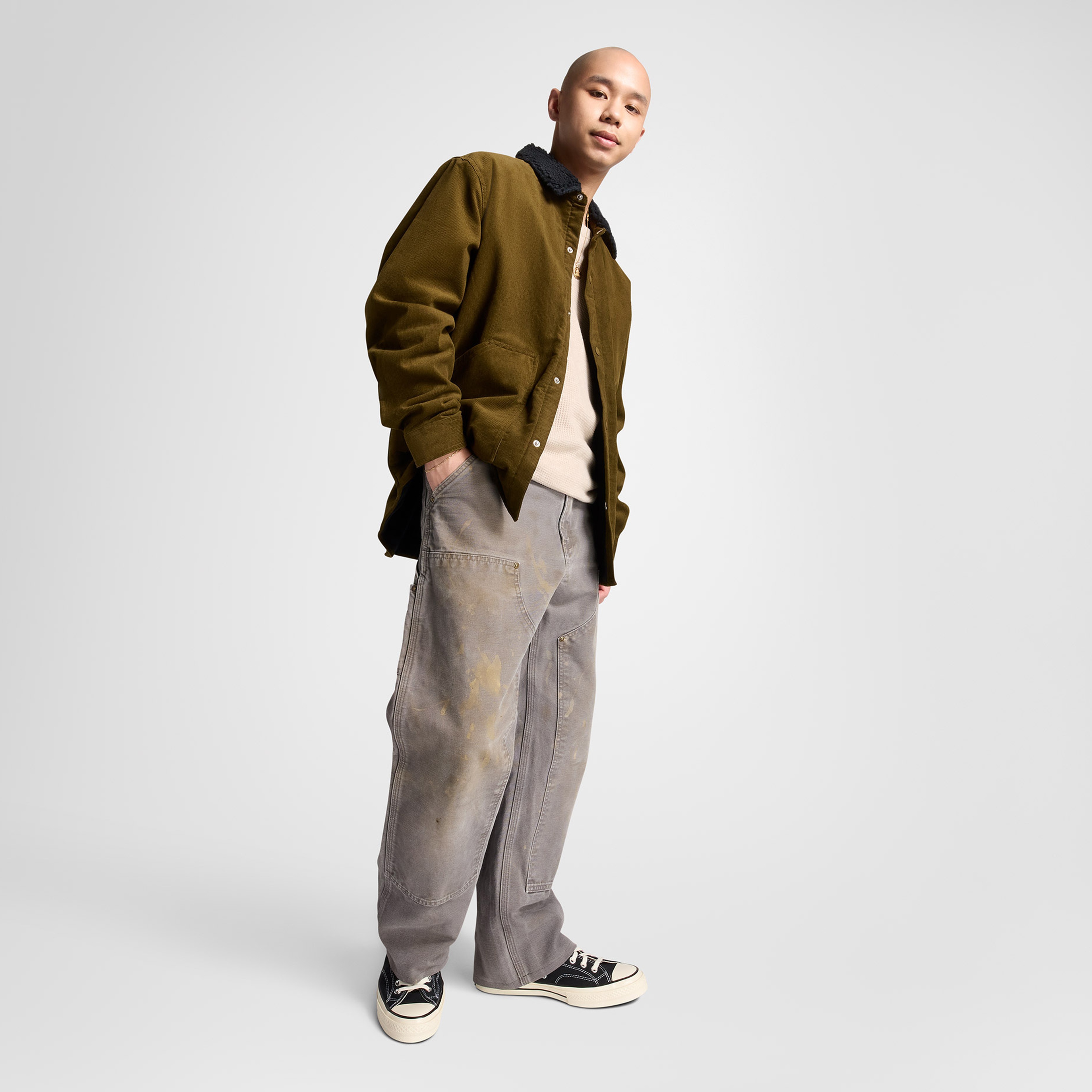 Converse Classic Erkek Kadife Yeşil Ceket