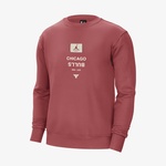 Nike Chicago Bulls Courtside Jordan NBA Fleece Crew Yaka Erkek Kırmızı Eşofman Üstü