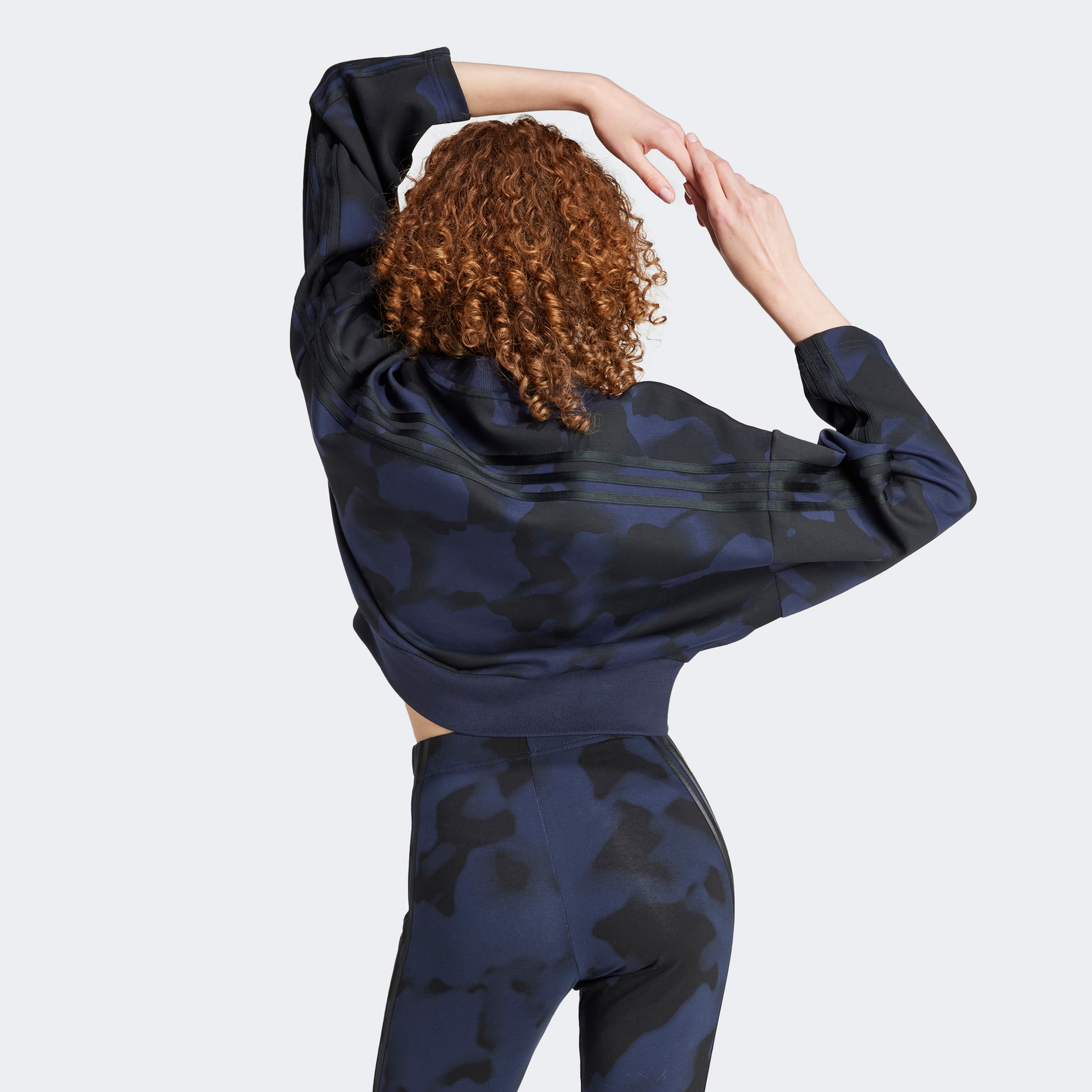 adidas Future Icons 3-Stripes Kadın Siyah Hoodie