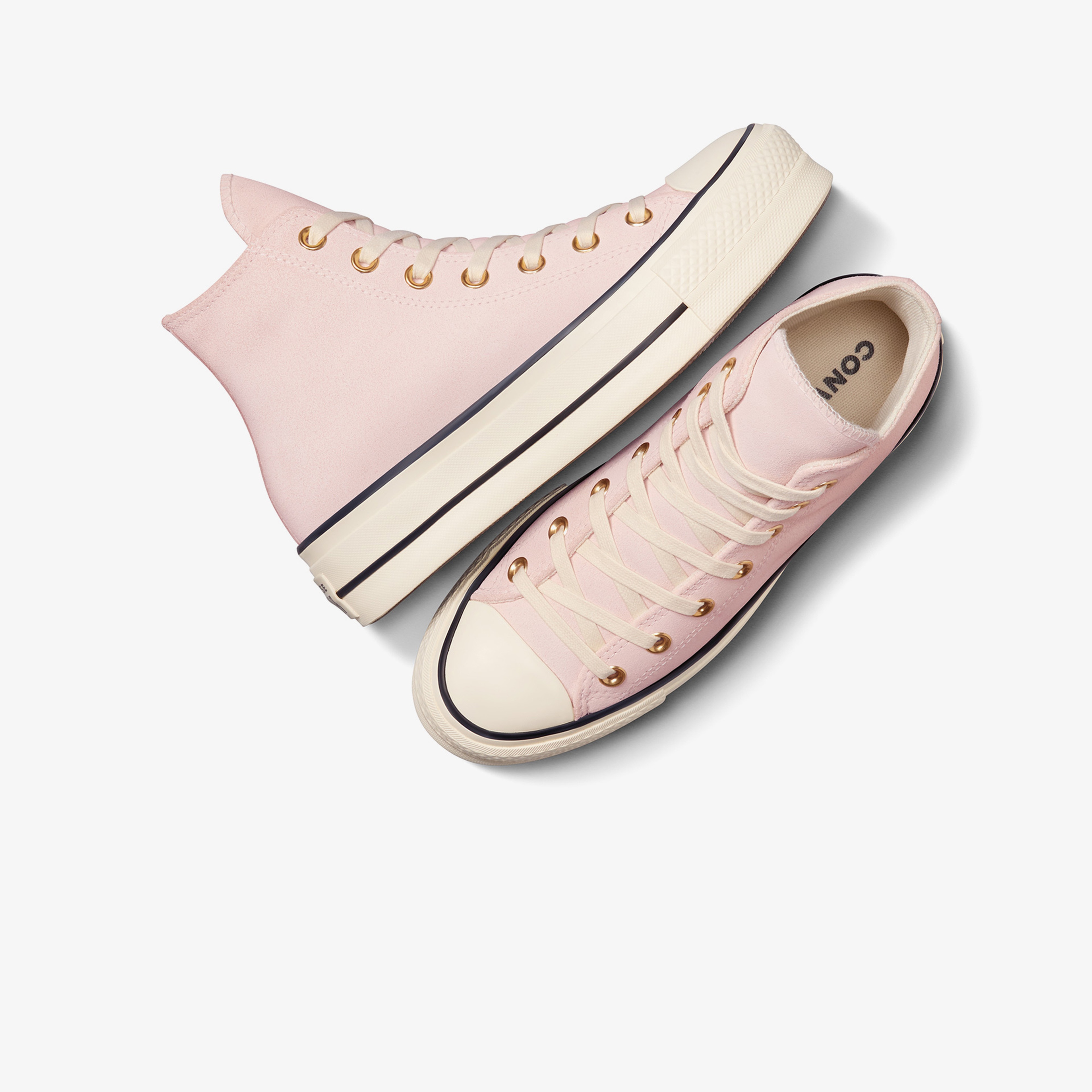 Converse Chuck Taylor All Star Lift Unisex Pembe Süet Platform Sneaker