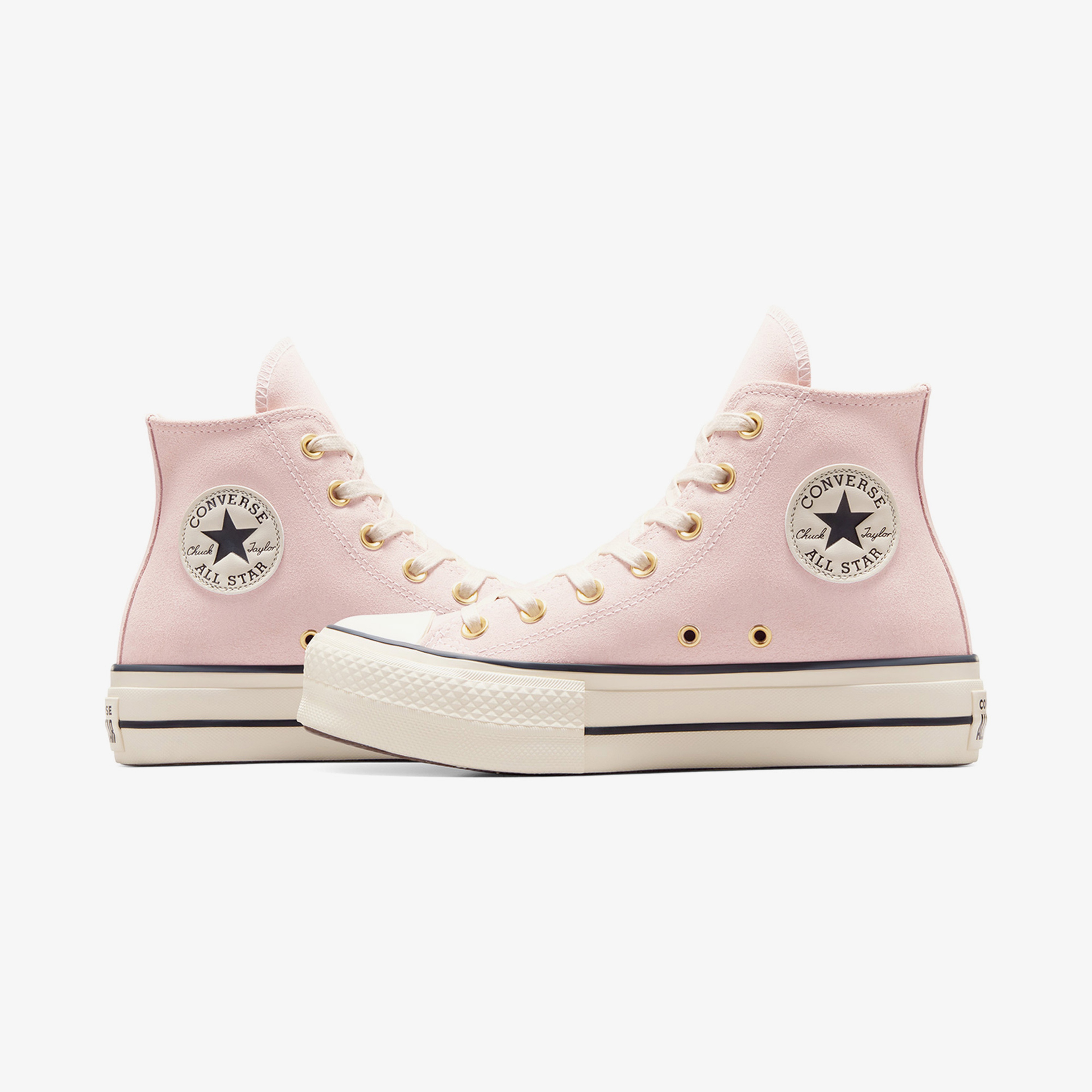 Converse Chuck Taylor All Star Lift Unisex Pembe Süet Platform Sneaker
