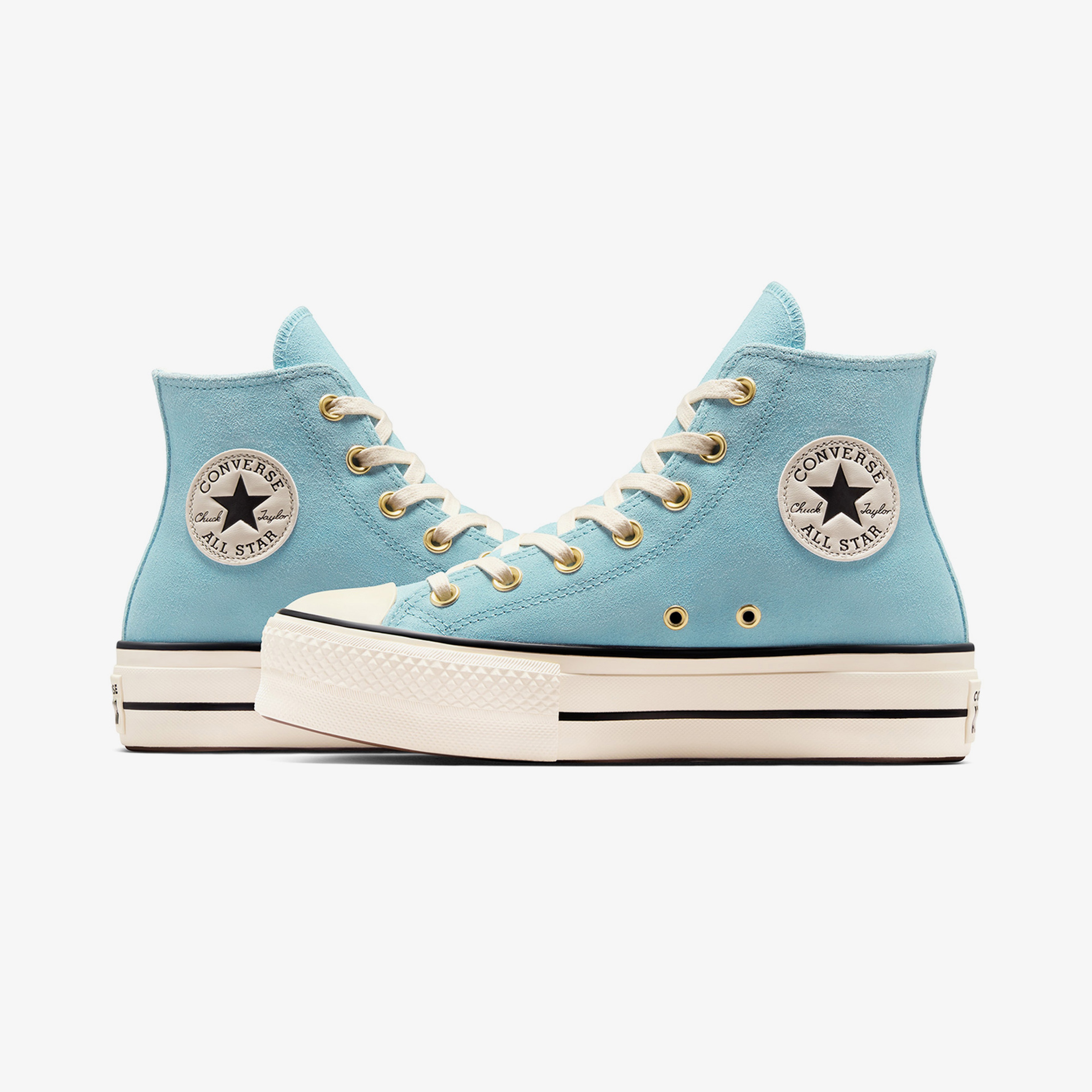Converse Chuck Taylor All Star Lift Kadın Mavi Süet Platform Sneaker