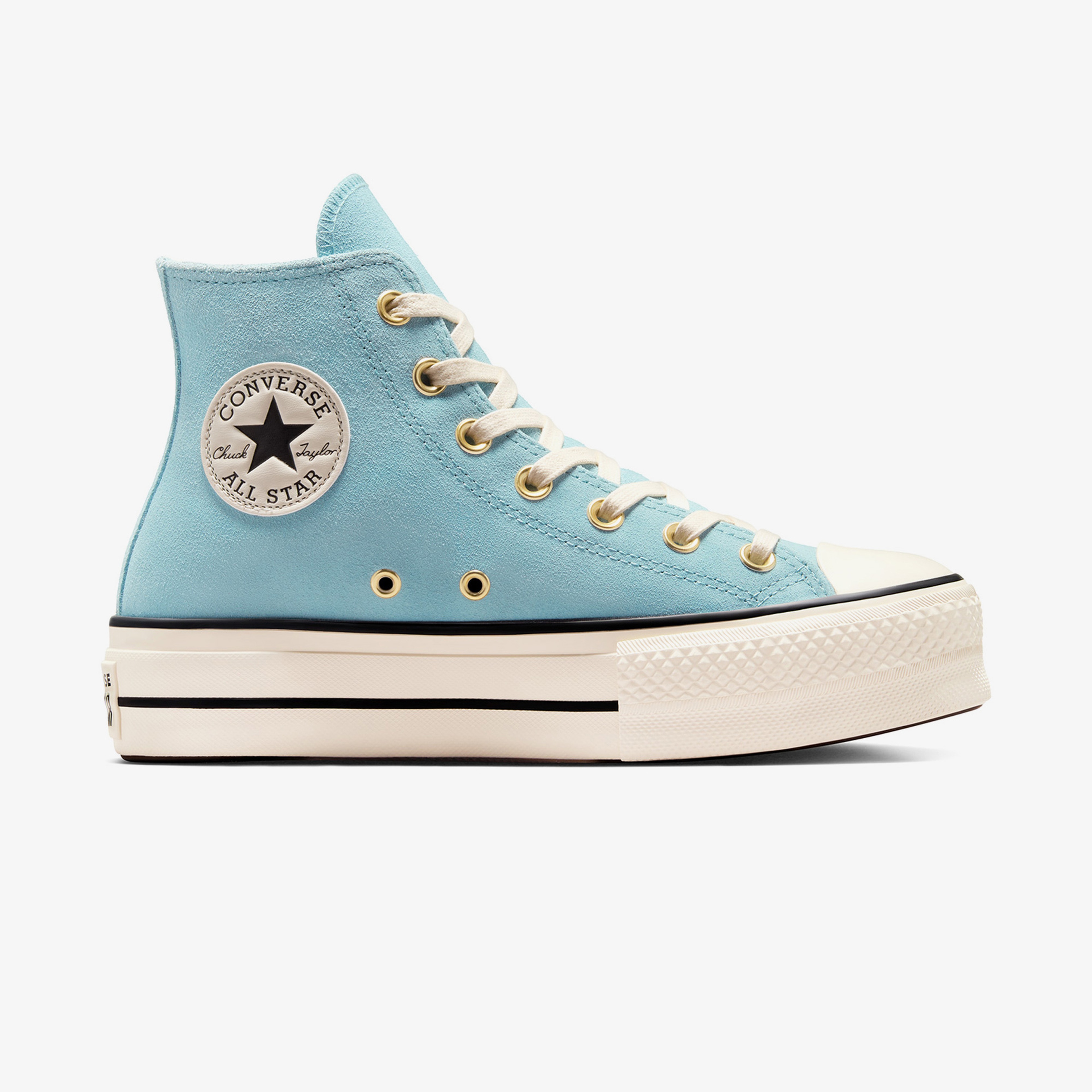 Converse Chuck Taylor All Star Lift Kadın Mavi Süet Platform Sneaker