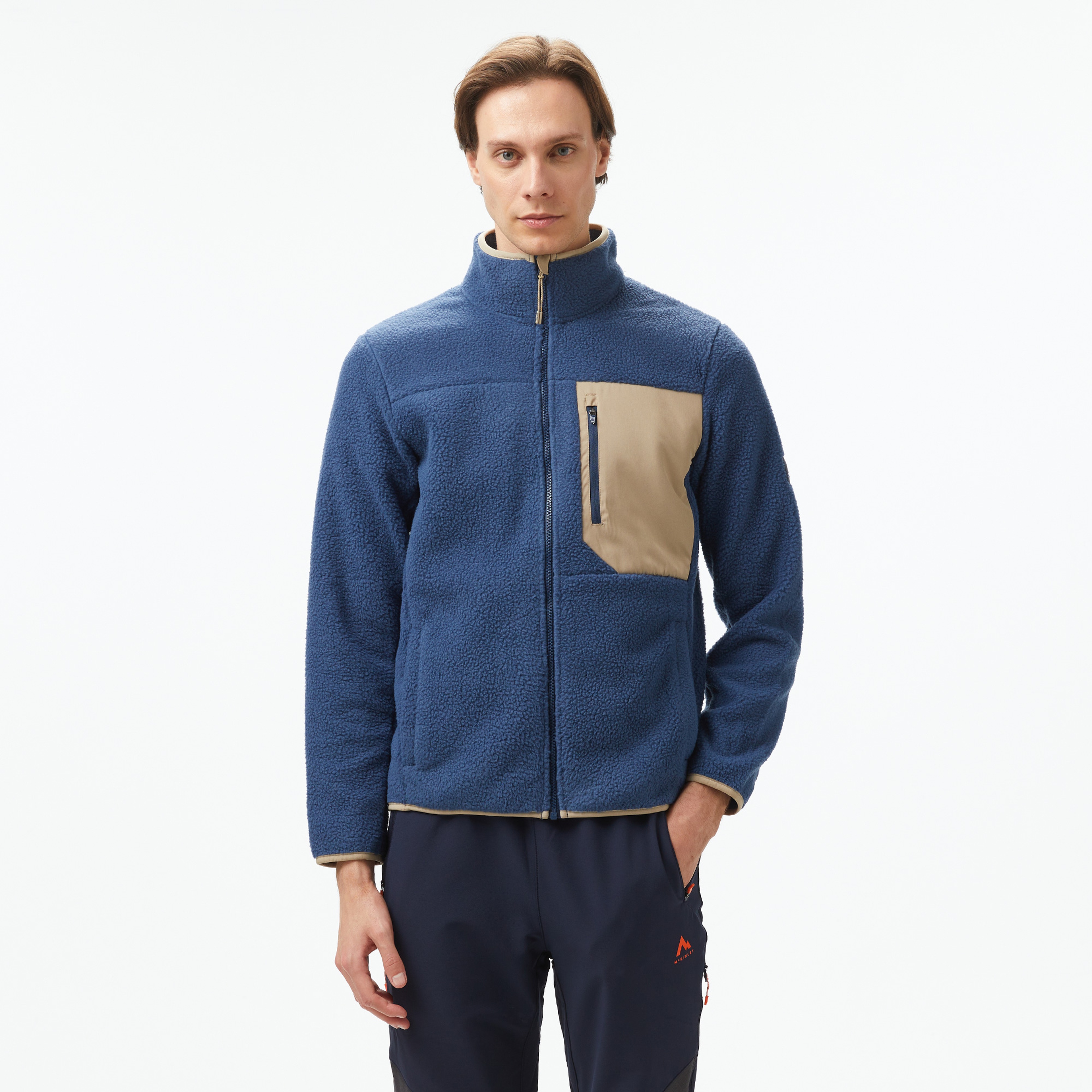 Mc Kinley Ello Fleece Erkek Mavi Polar Ceket