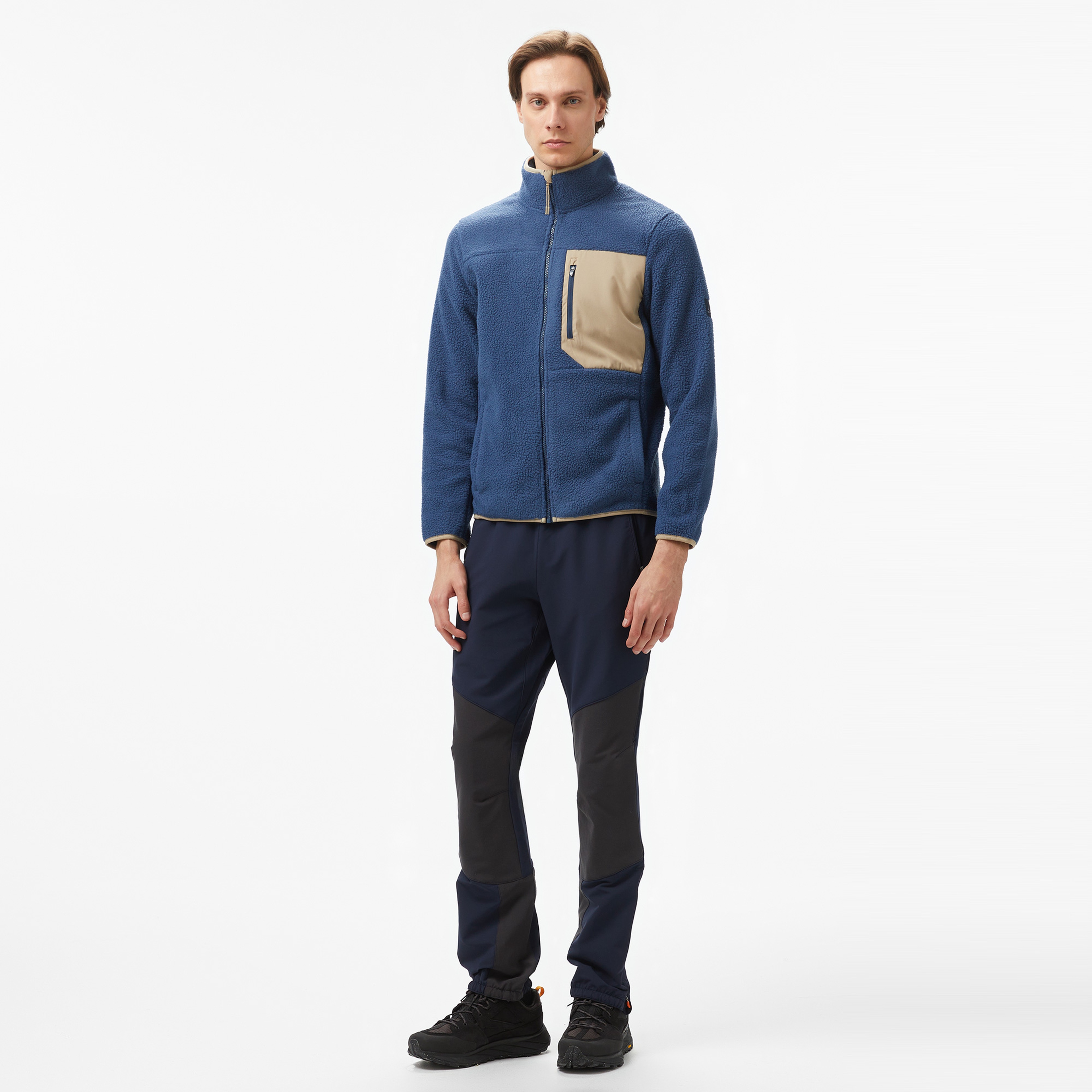 Mc Kinley Ello Fleece Erkek Mavi Polar Ceket