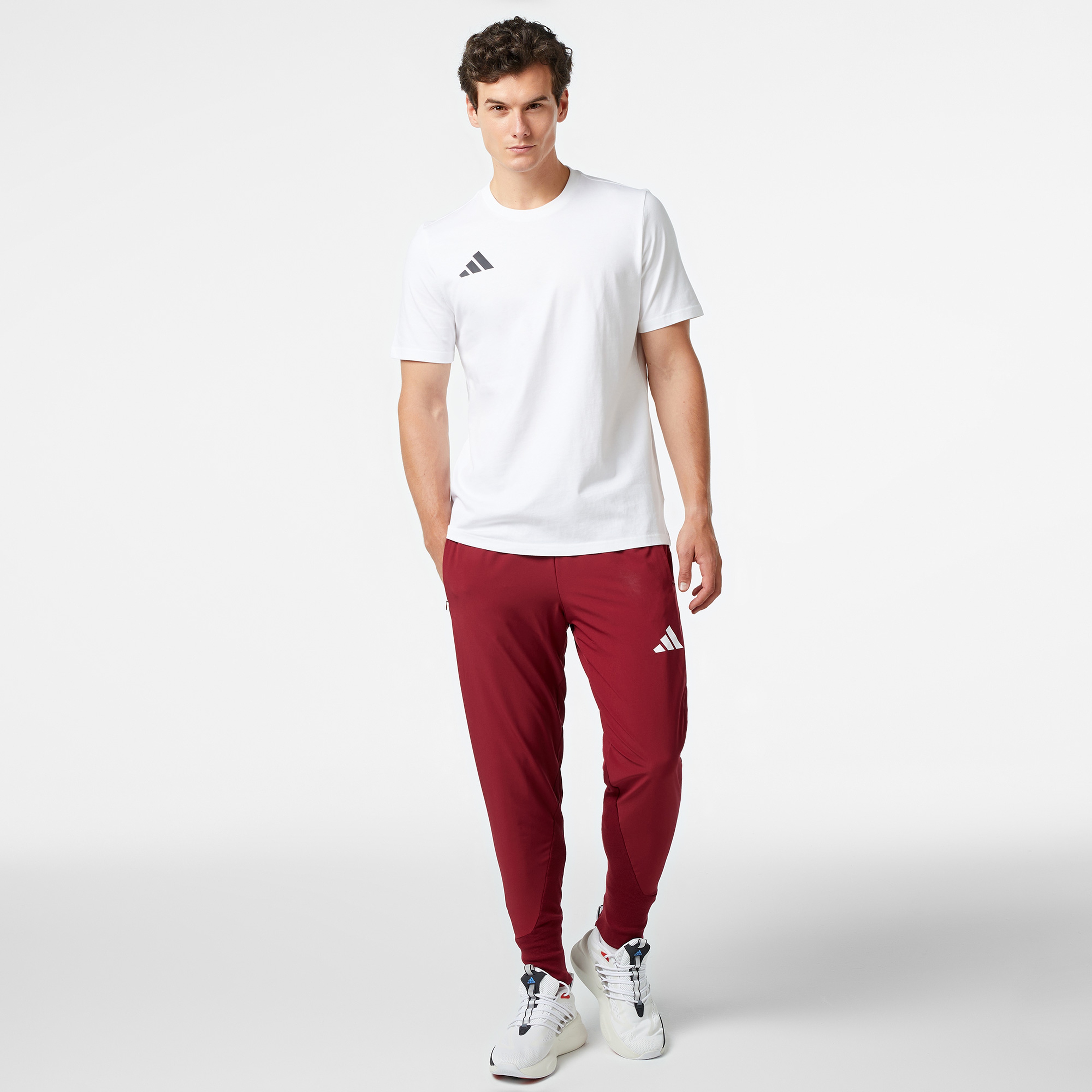 Adidas Erkek Beyaz T-Shirt