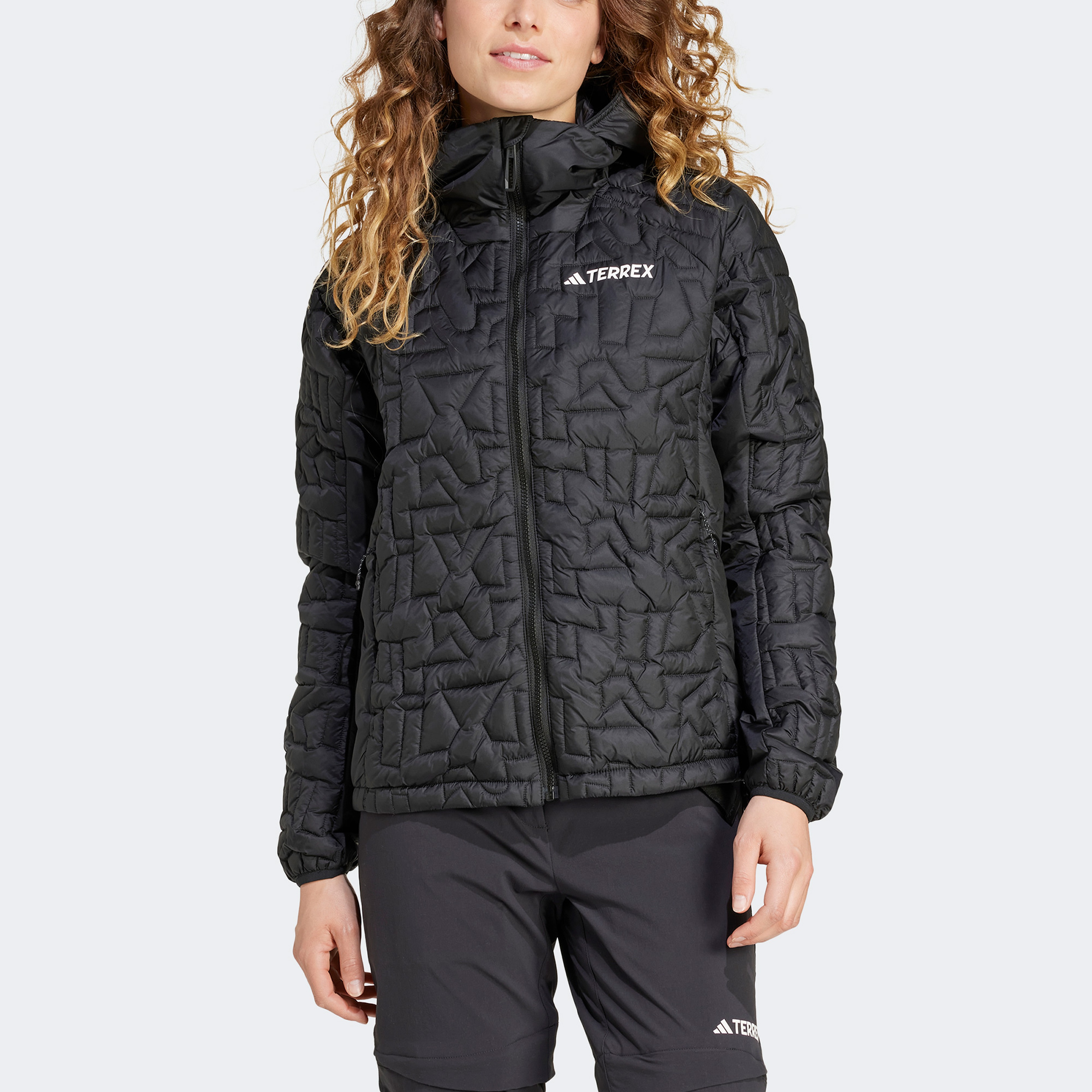 adidas Terrex Xperior Primaloft Kadın Siyah Günlük Mont