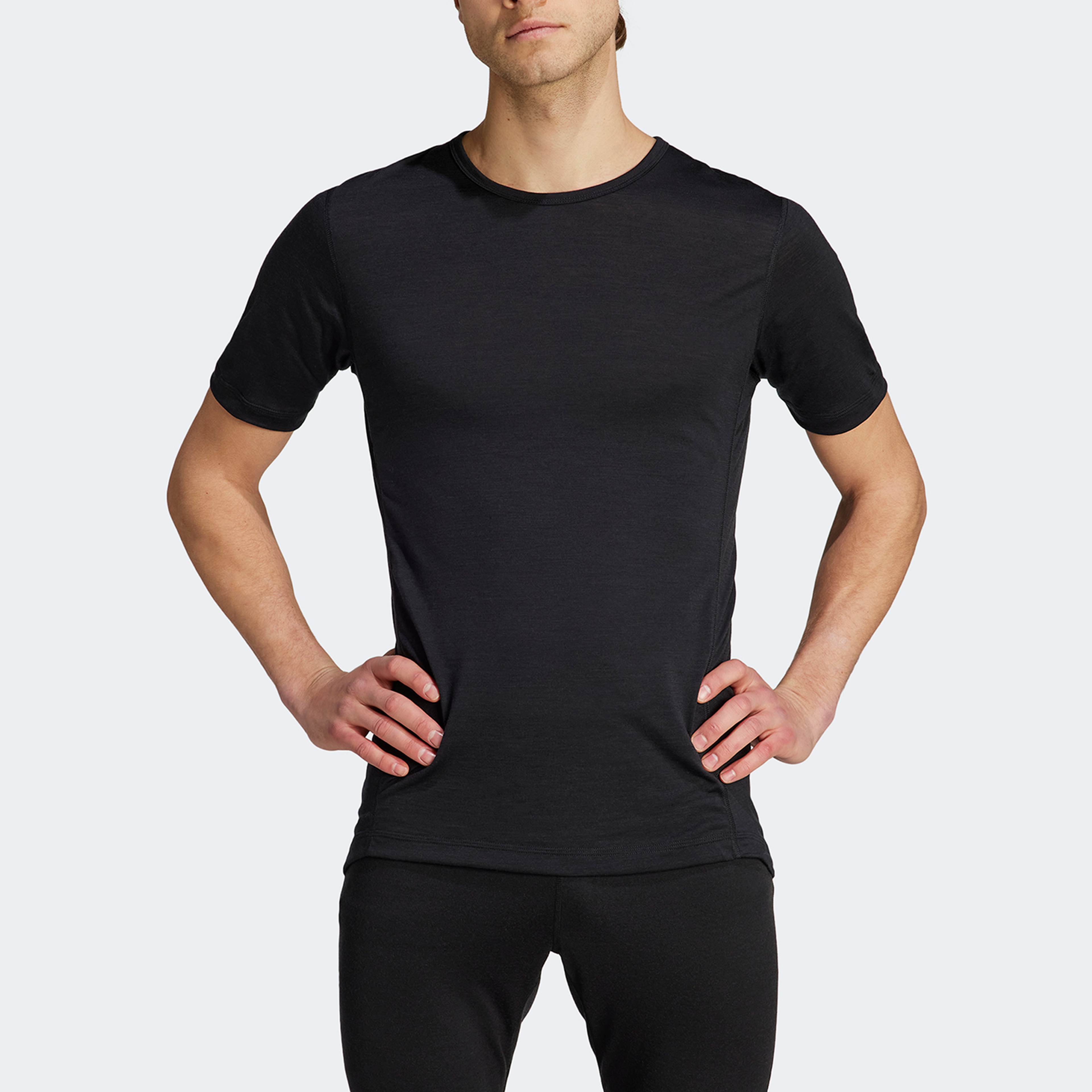 adidas Xperior Merino Erkek Siyah Antrenman T-Shirt