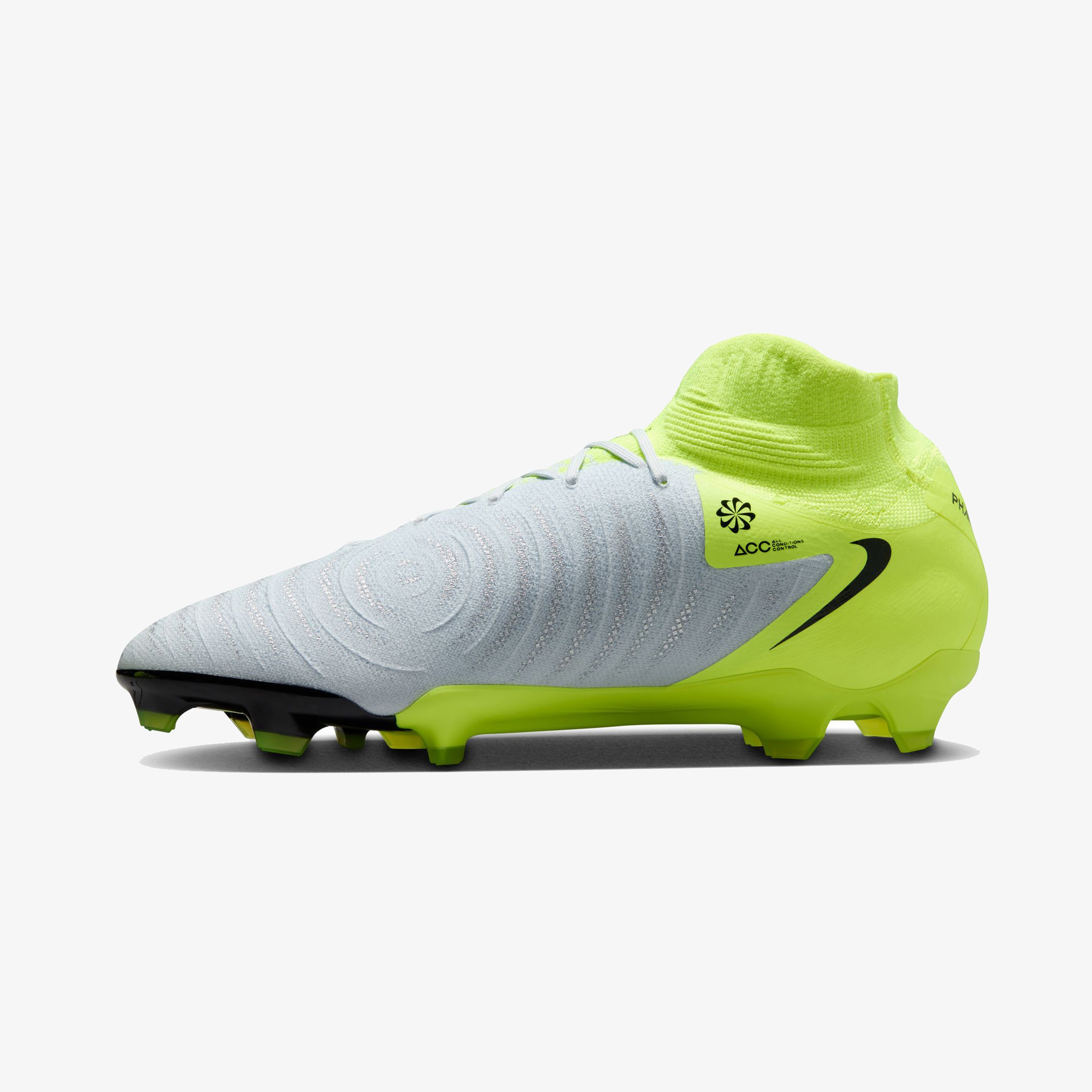 Nike Phantom Luna II Pro Fg Erkek Beyaz Bilekli Çim Saha Kramponu