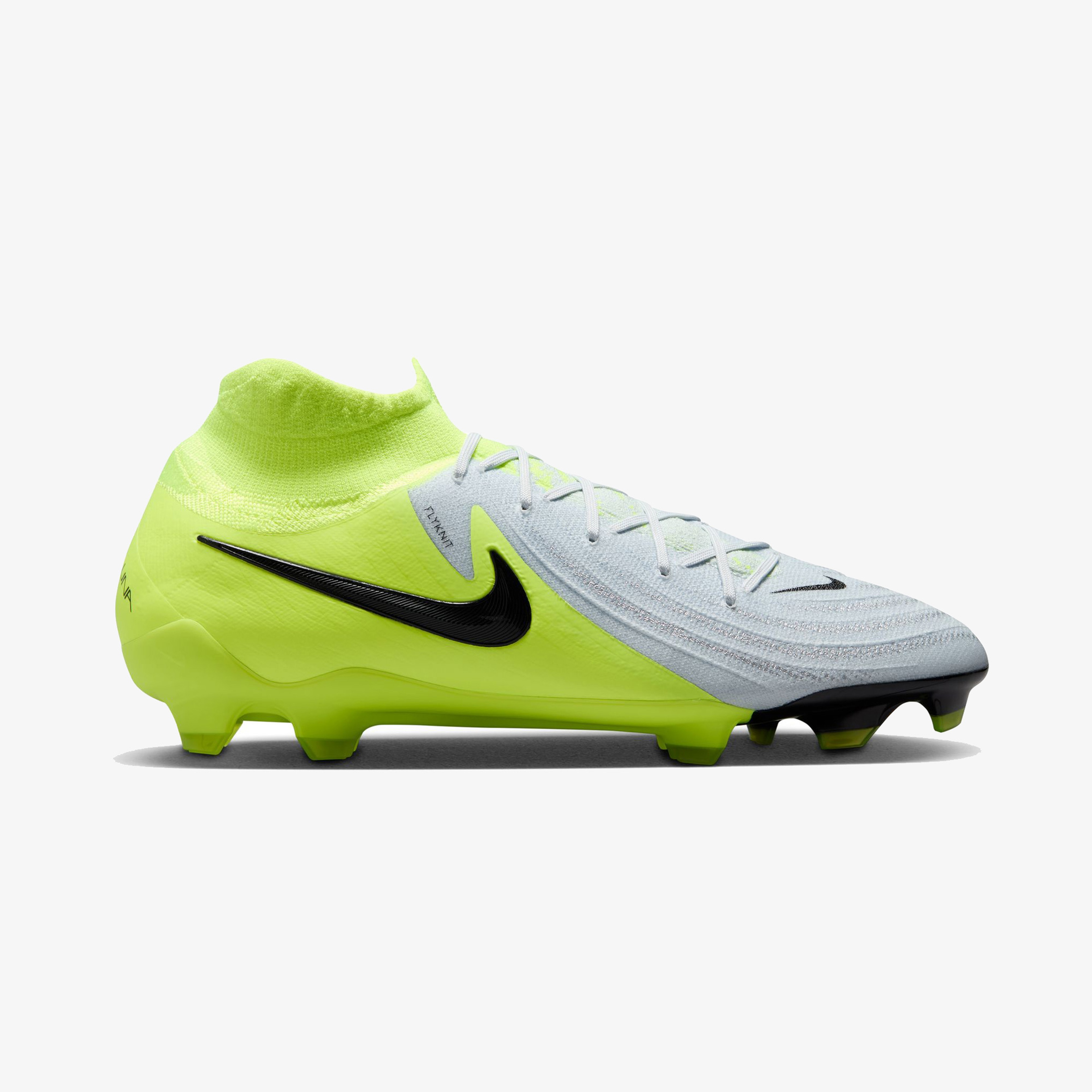 Nike Phantom Luna II Pro Fg Erkek Beyaz Bilekli Çim Saha Kramponu