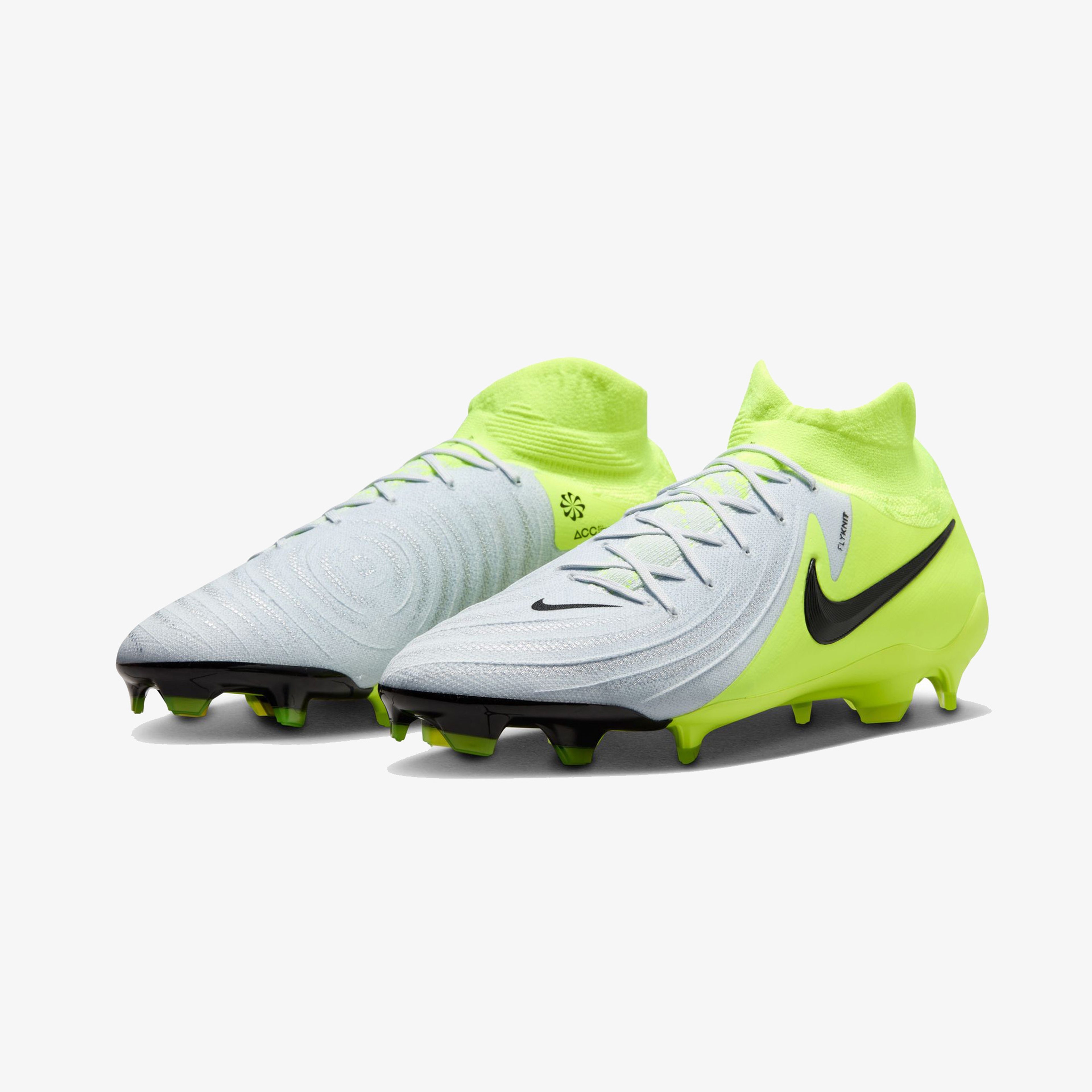 Nike Phantom Luna II Pro Fg Erkek Beyaz Bilekli Çim Saha Kramponu