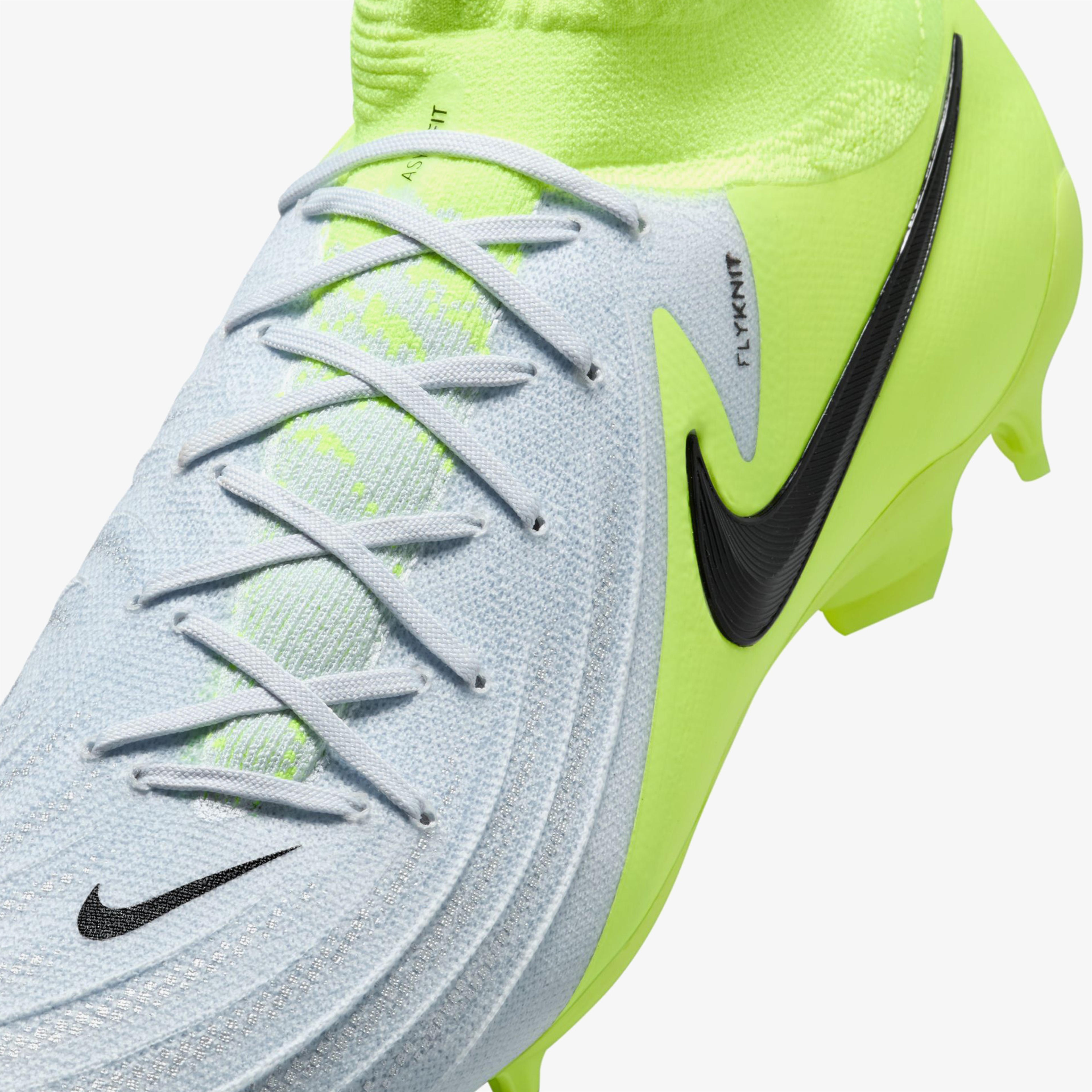 Nike Phantom Luna II Pro Fg Erkek Beyaz Bilekli Çim Saha Kramponu