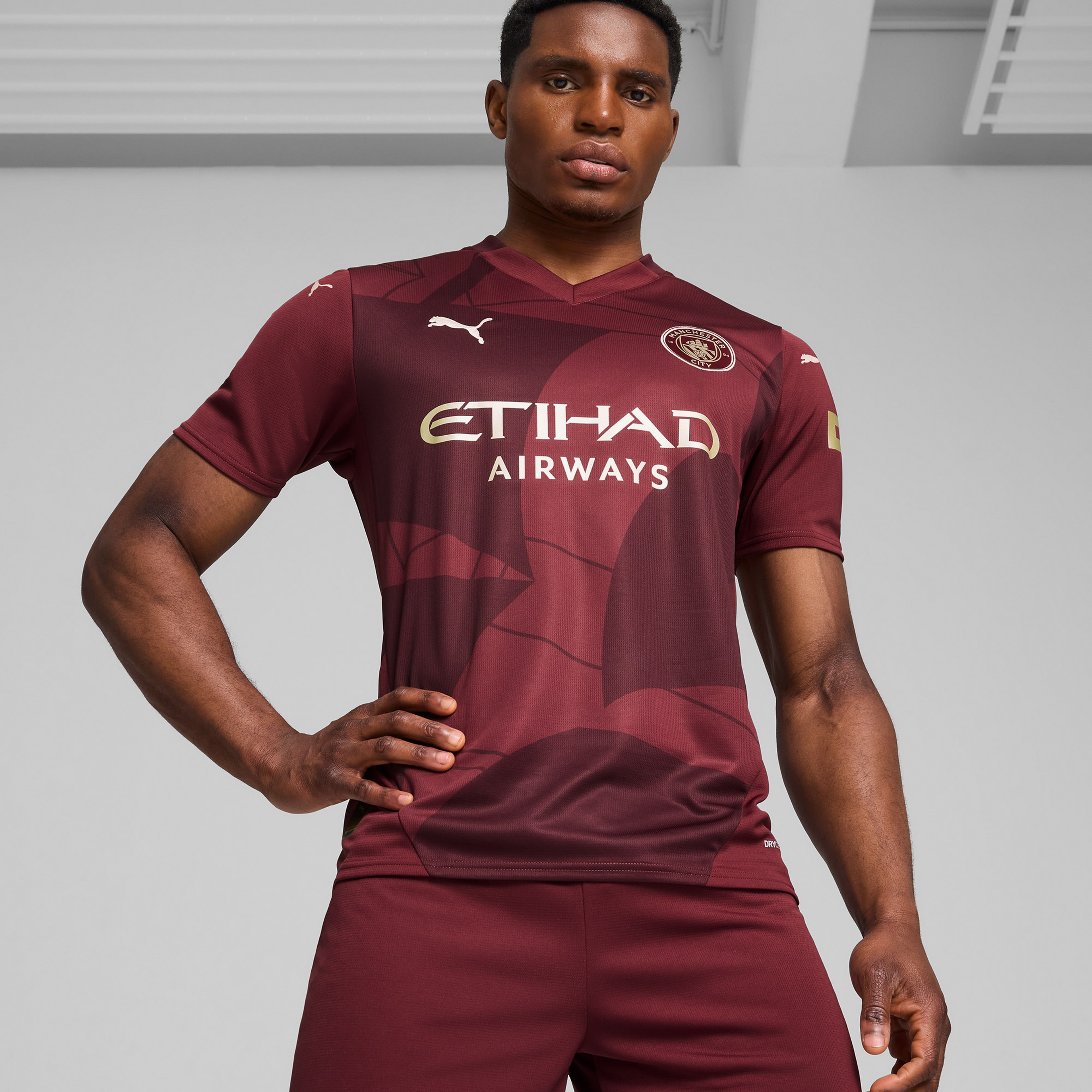 Puma Manchester City 2024-25 Erkek Kırmızı Futbol Forması