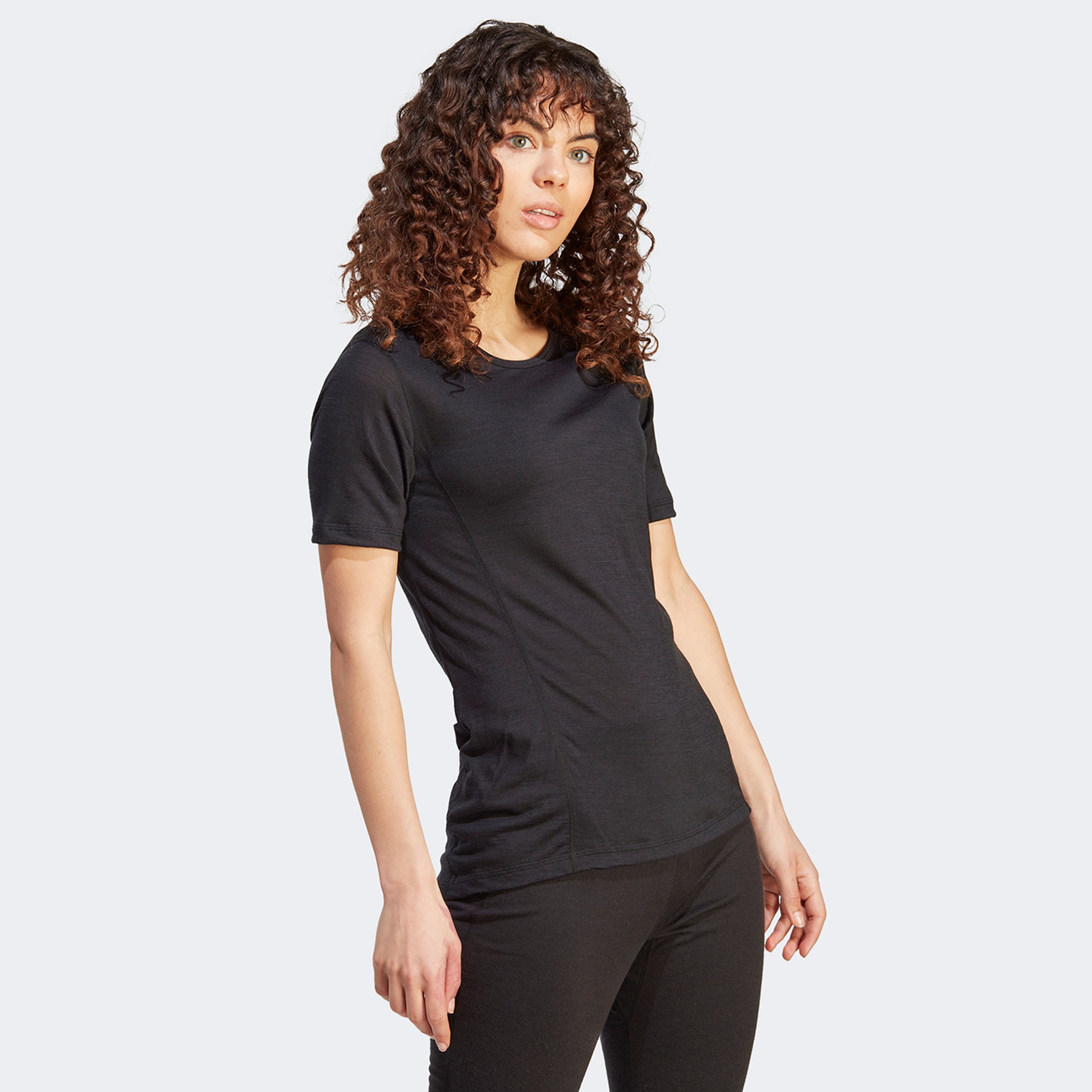 adidas Xperior Merino Kadın Siyah Antrenman T-Shirt