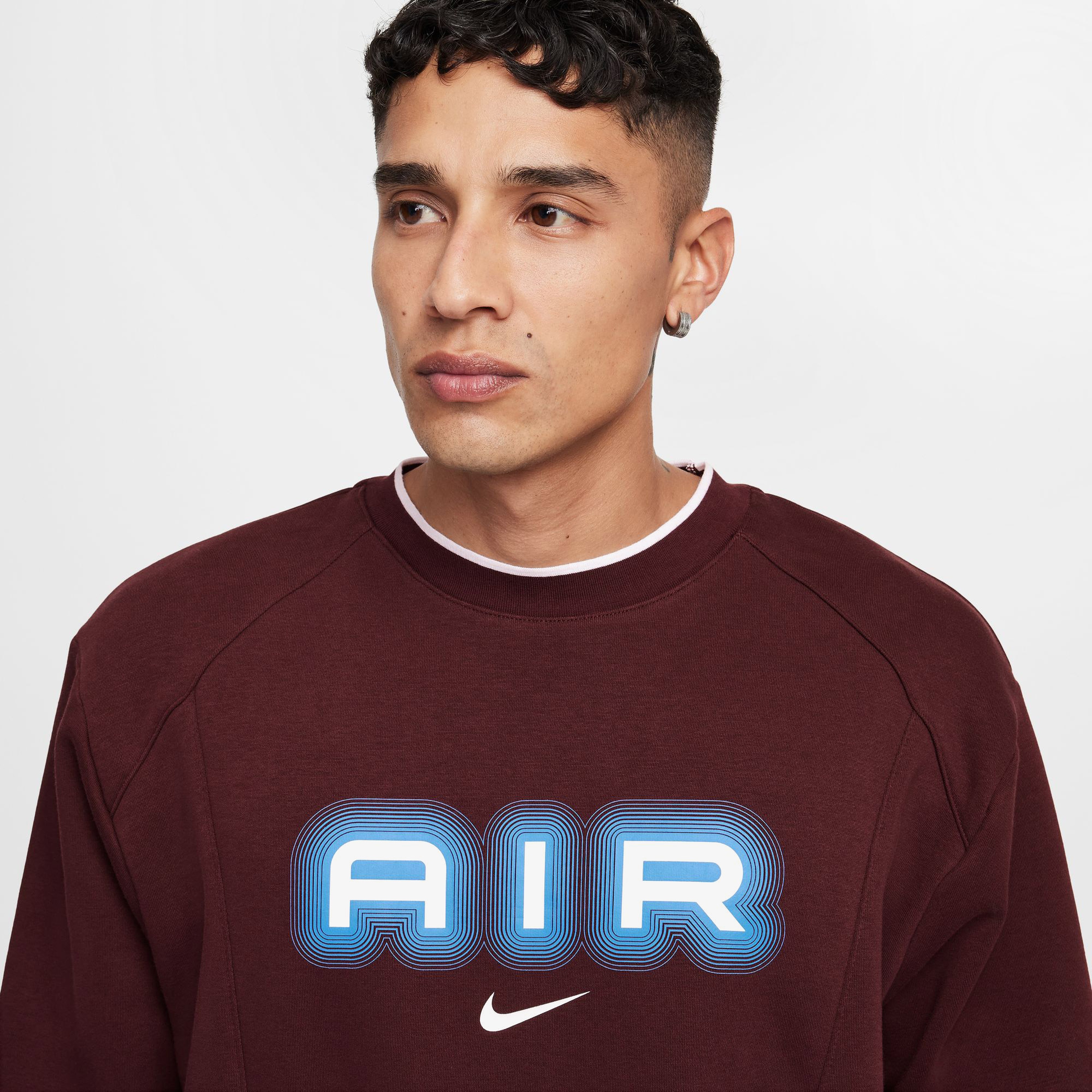Nike Air Crew Neck Erkek Bordo Günlük Sweatshirt