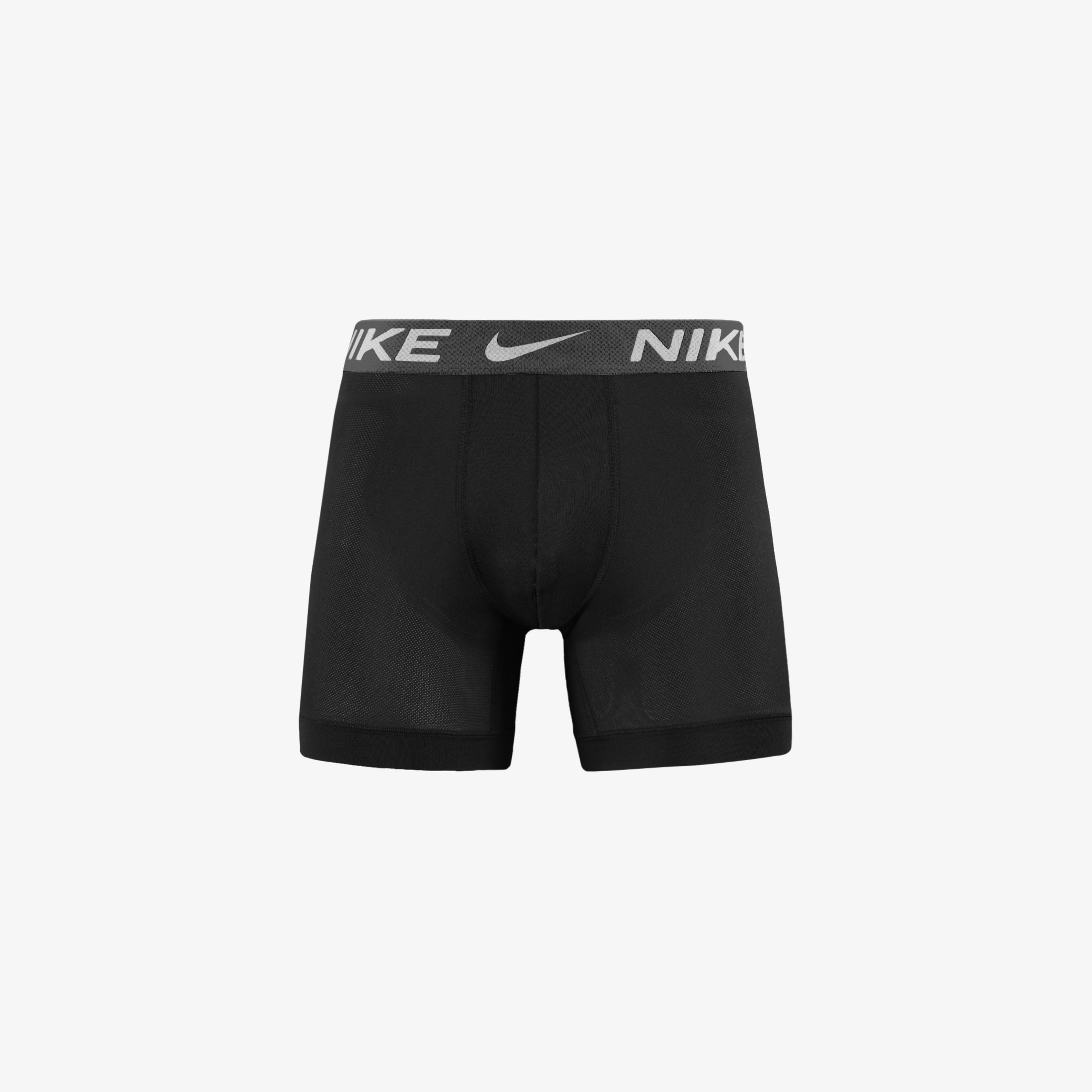 Nike Dri-Fit ADV Microfiber Erkek Siyah 3'lü Boxer