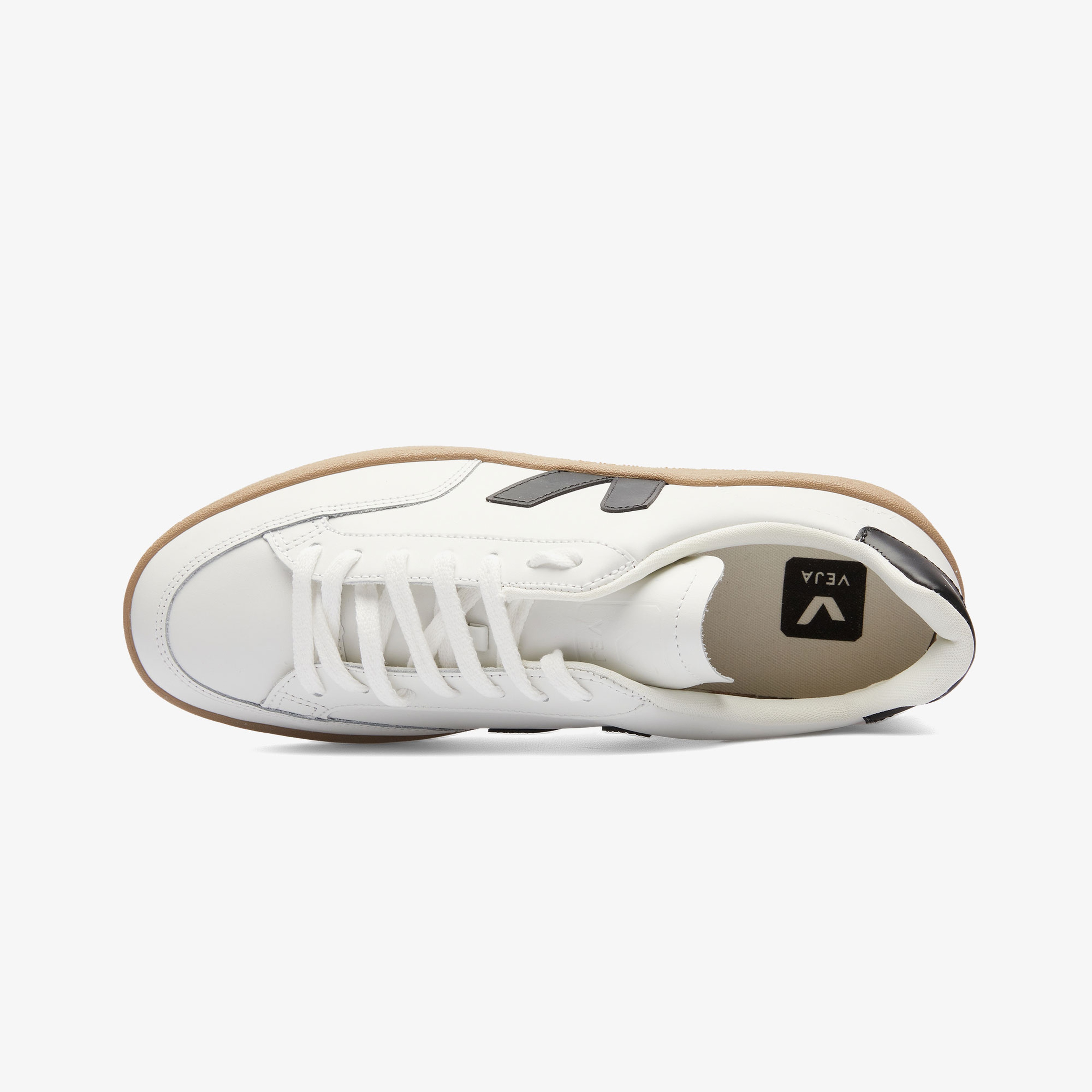 Veja V-12 Leather Erkek Beyaz Sneaker