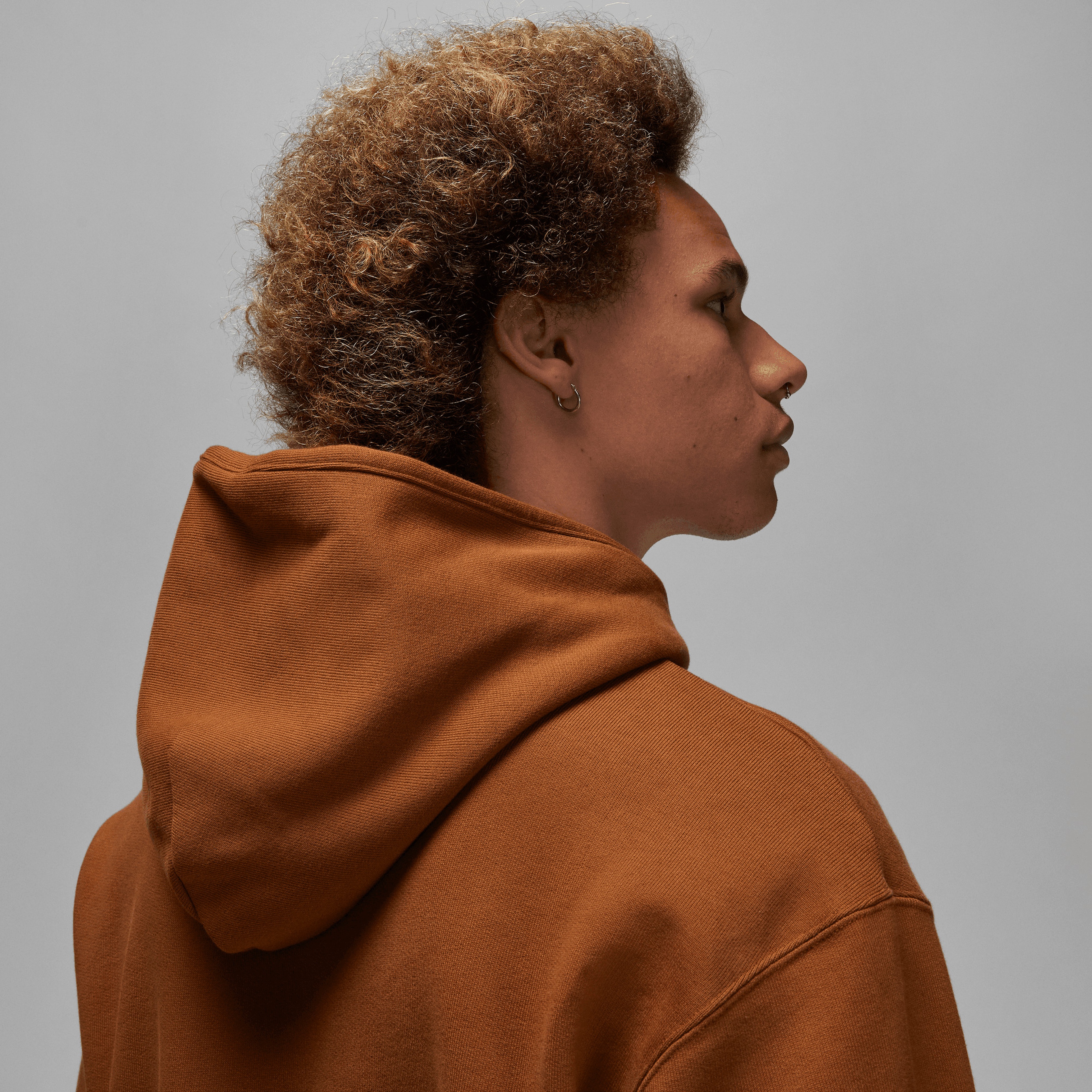 Jordan Air Wordmark Erkek Kahverengi Hoodie