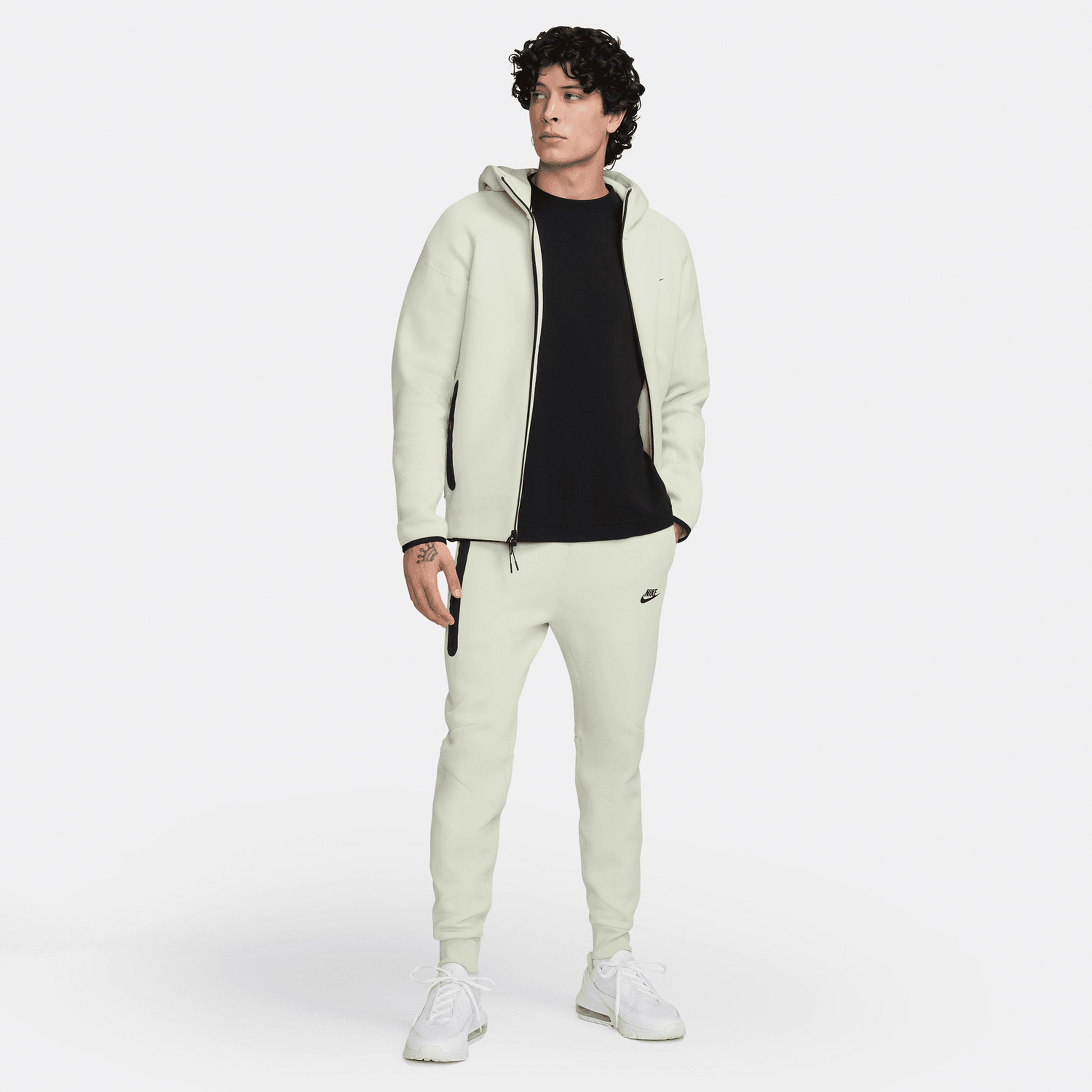 Nike Tech Fleece Erkek Krem Eşofman Altı