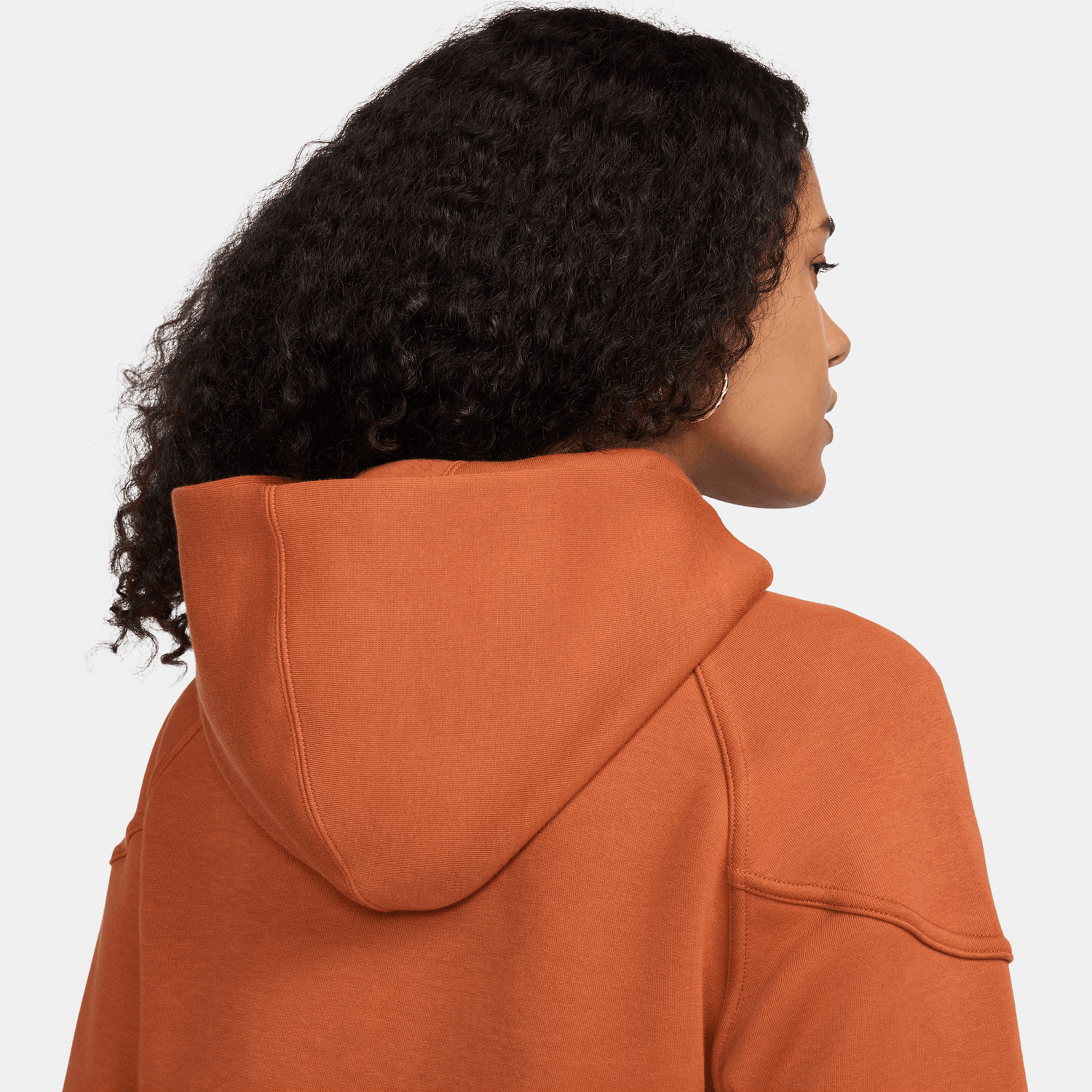 Nike Sportswear Tech Fleece Windrunner Kadın Turuncu Eşofman Üstü