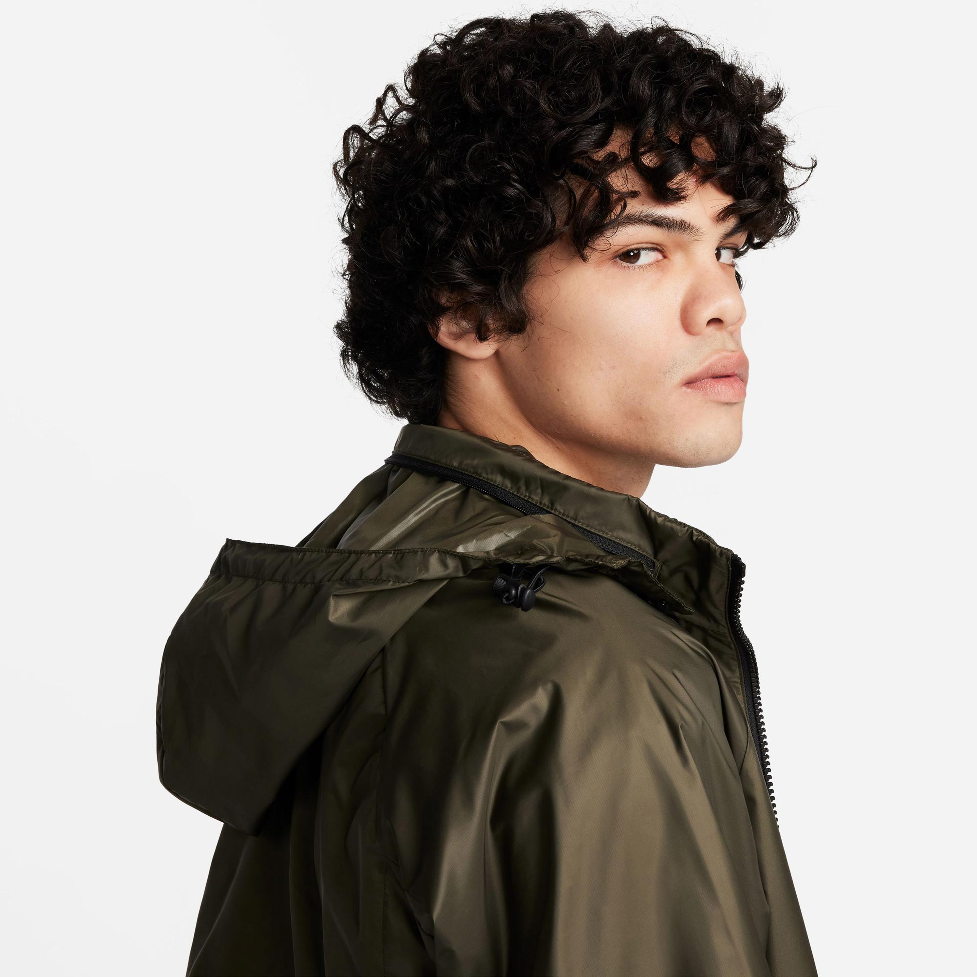 Nike Sportswear Tech Dokuma Erkek Yeşil Ceket