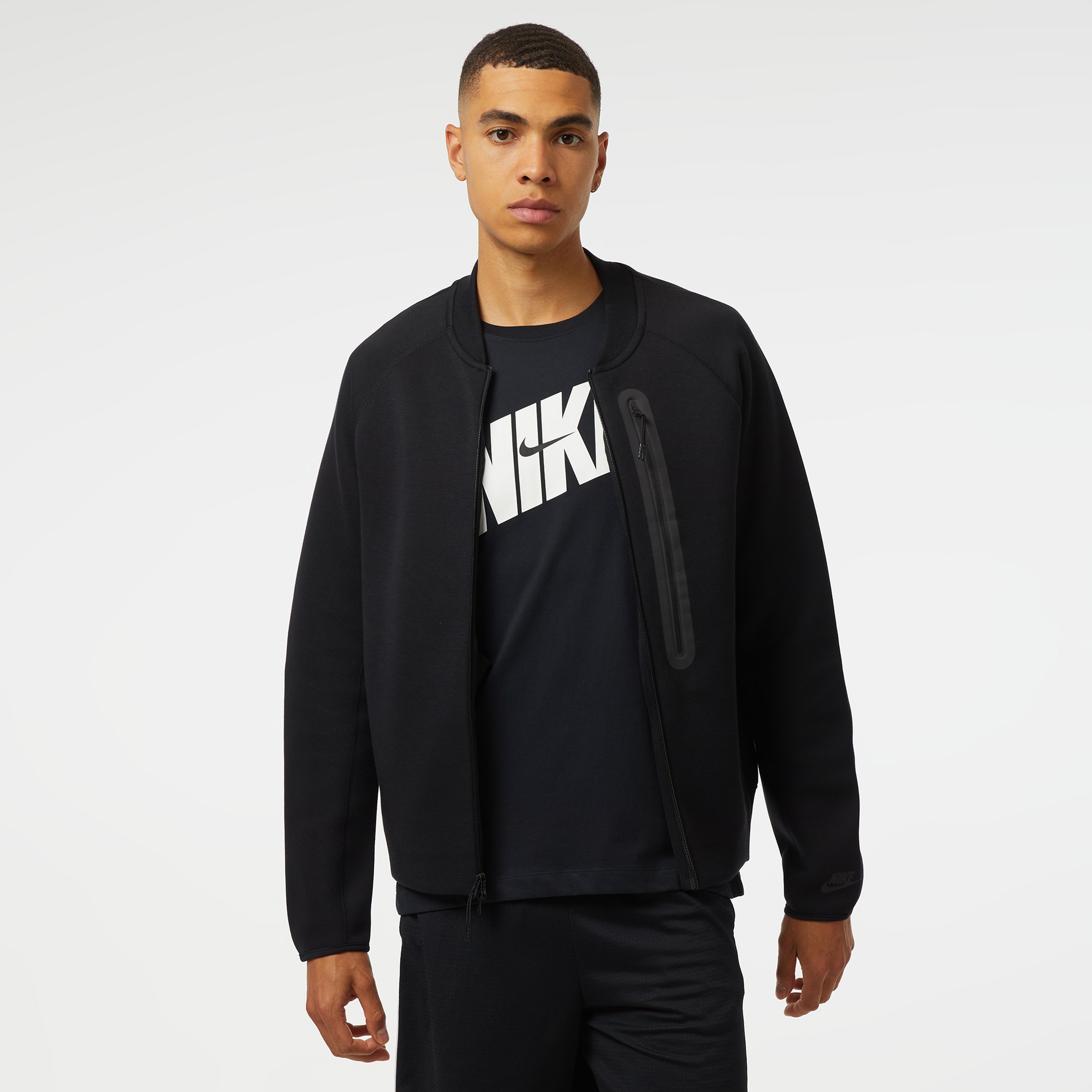 Nike Sportswear Tech Fleece Erkek Siyah Ceket