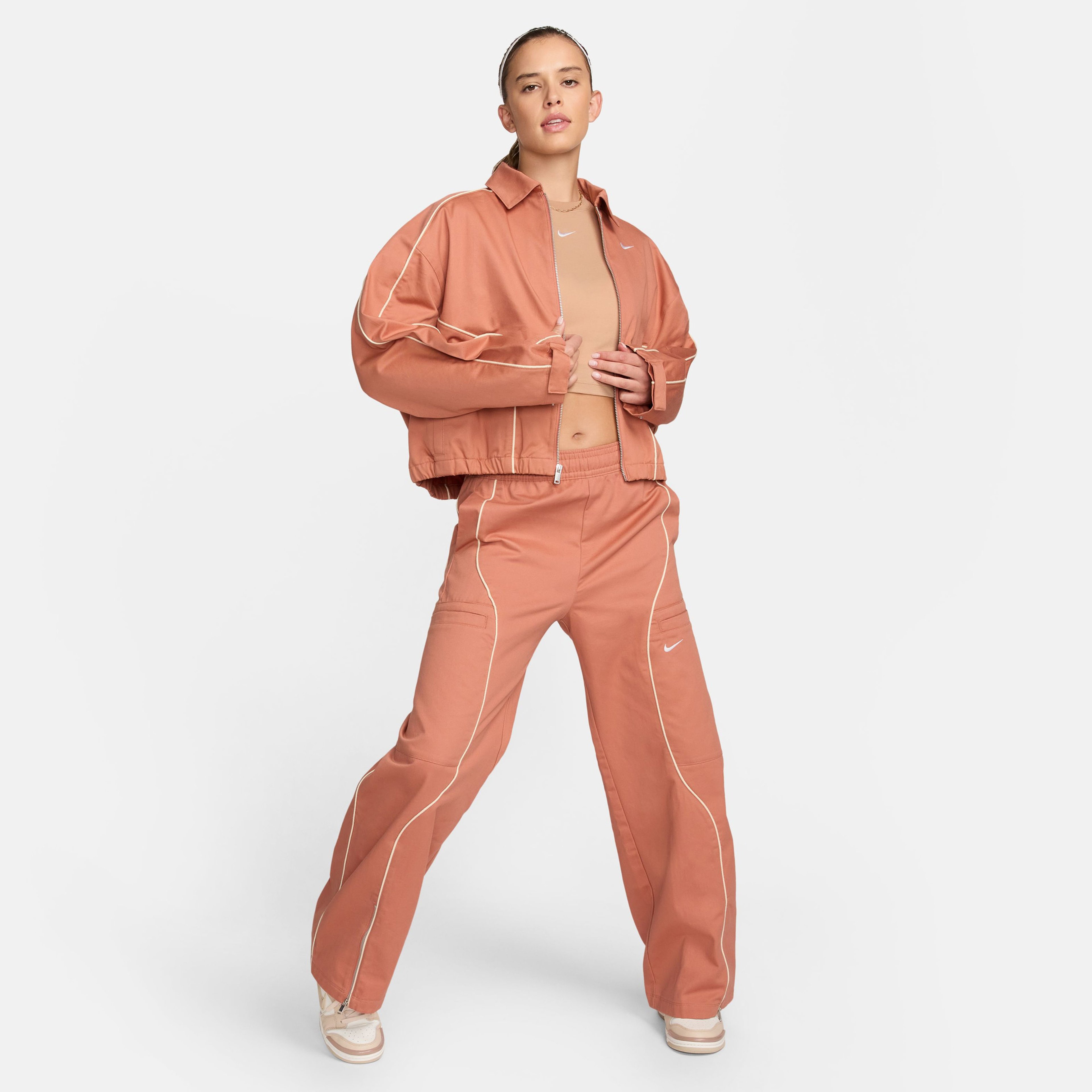 Nike Sportswear Kadın Kahverengi Ceket