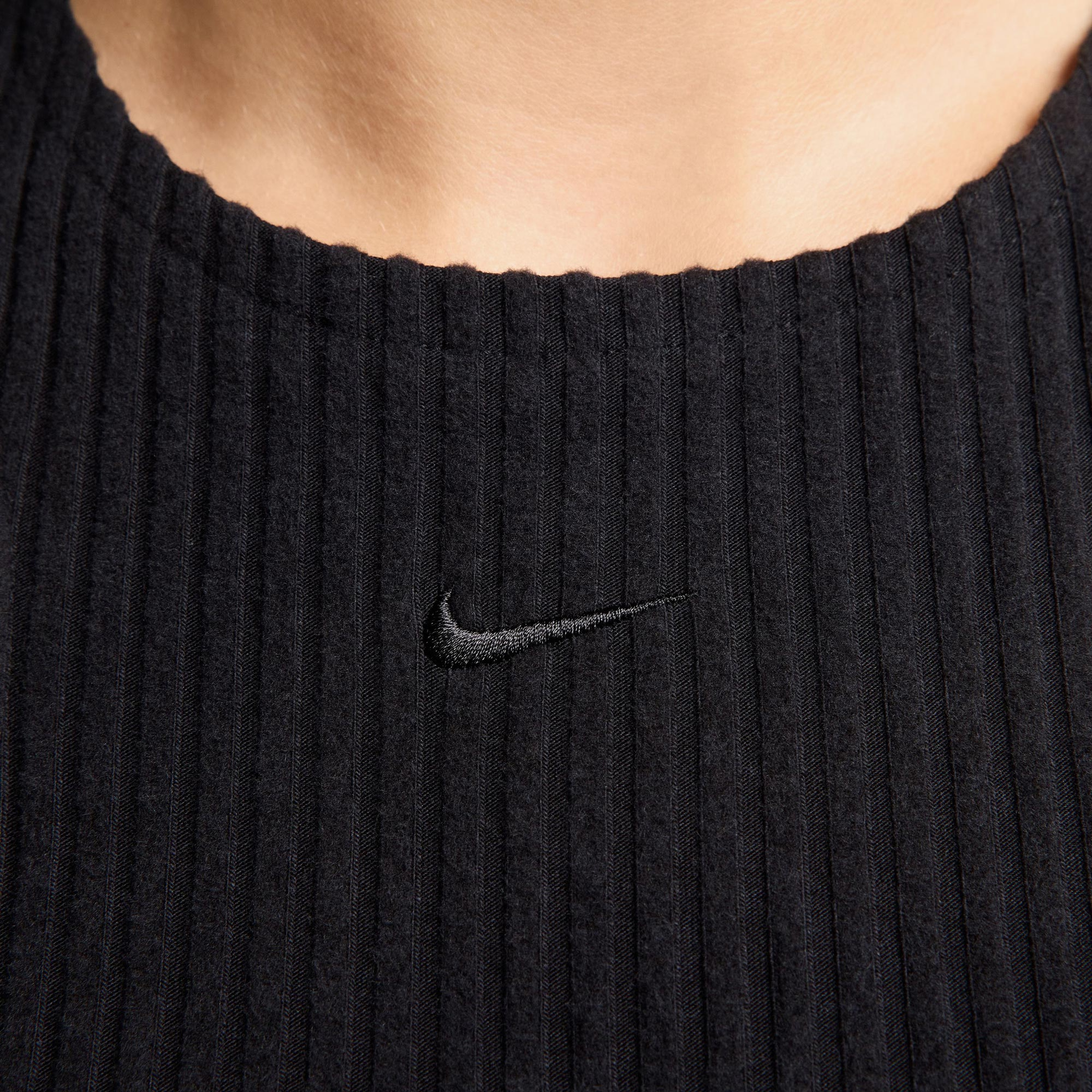 Nike Sportswear Chill Knit Kadın Siyah Elbise