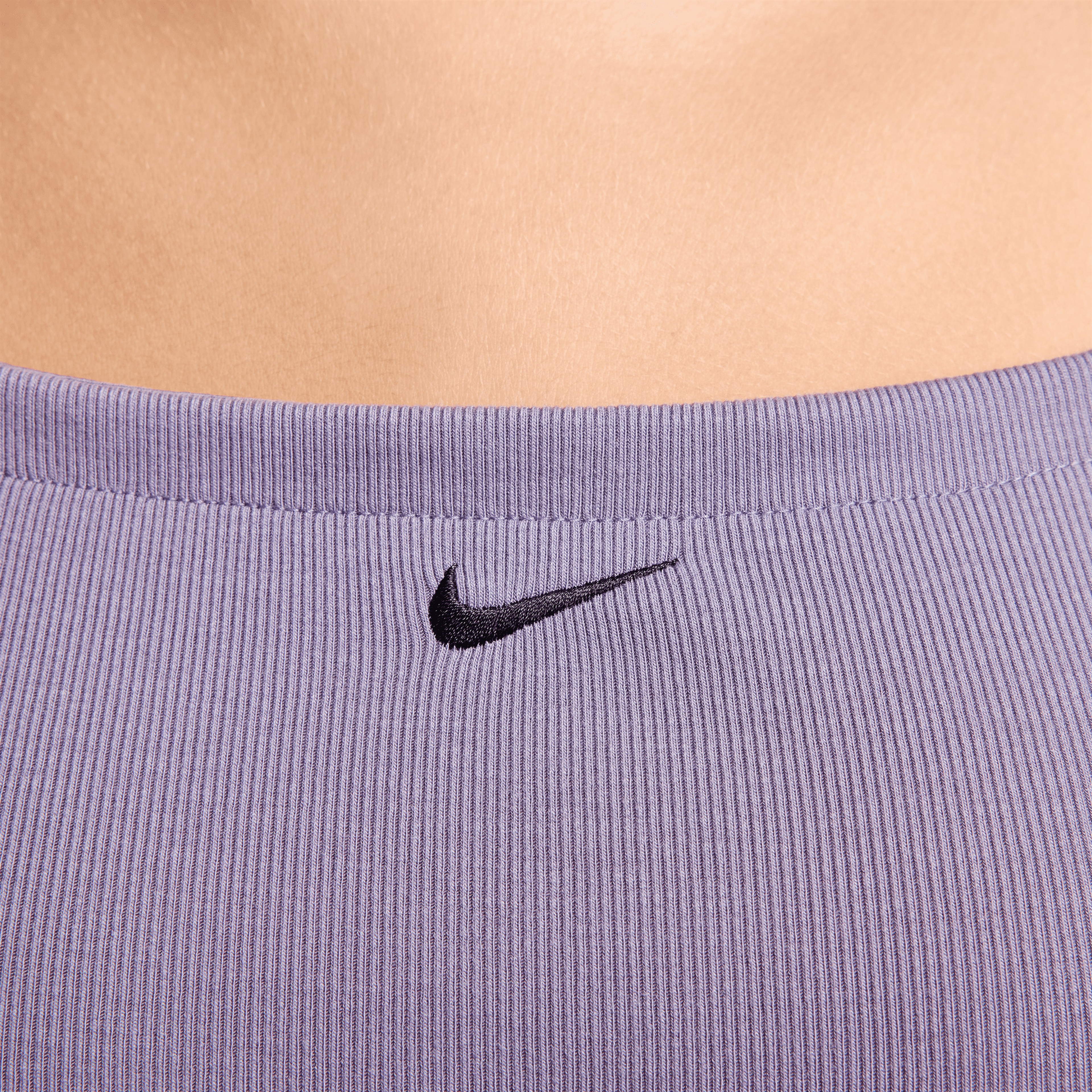 Nike Sportswear Chill Knit Kadın Mor Elbise