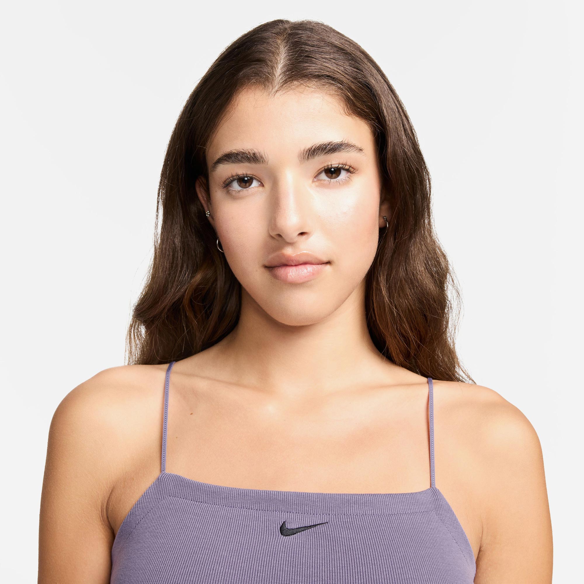 Nike Sportswear Chill Knit Kadın Mor Elbise