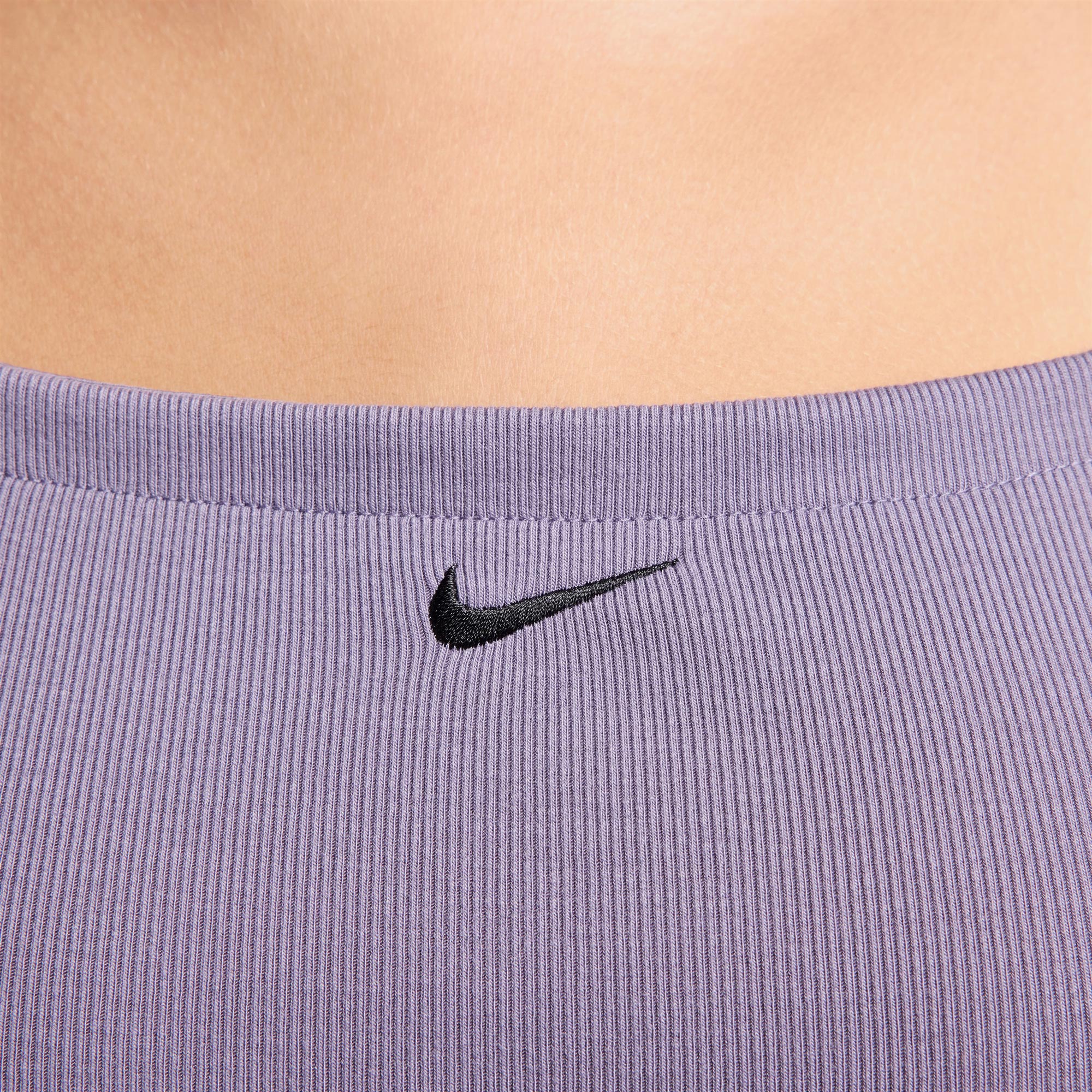 Nike Sportswear Chill Knit Kadın Mor Elbise