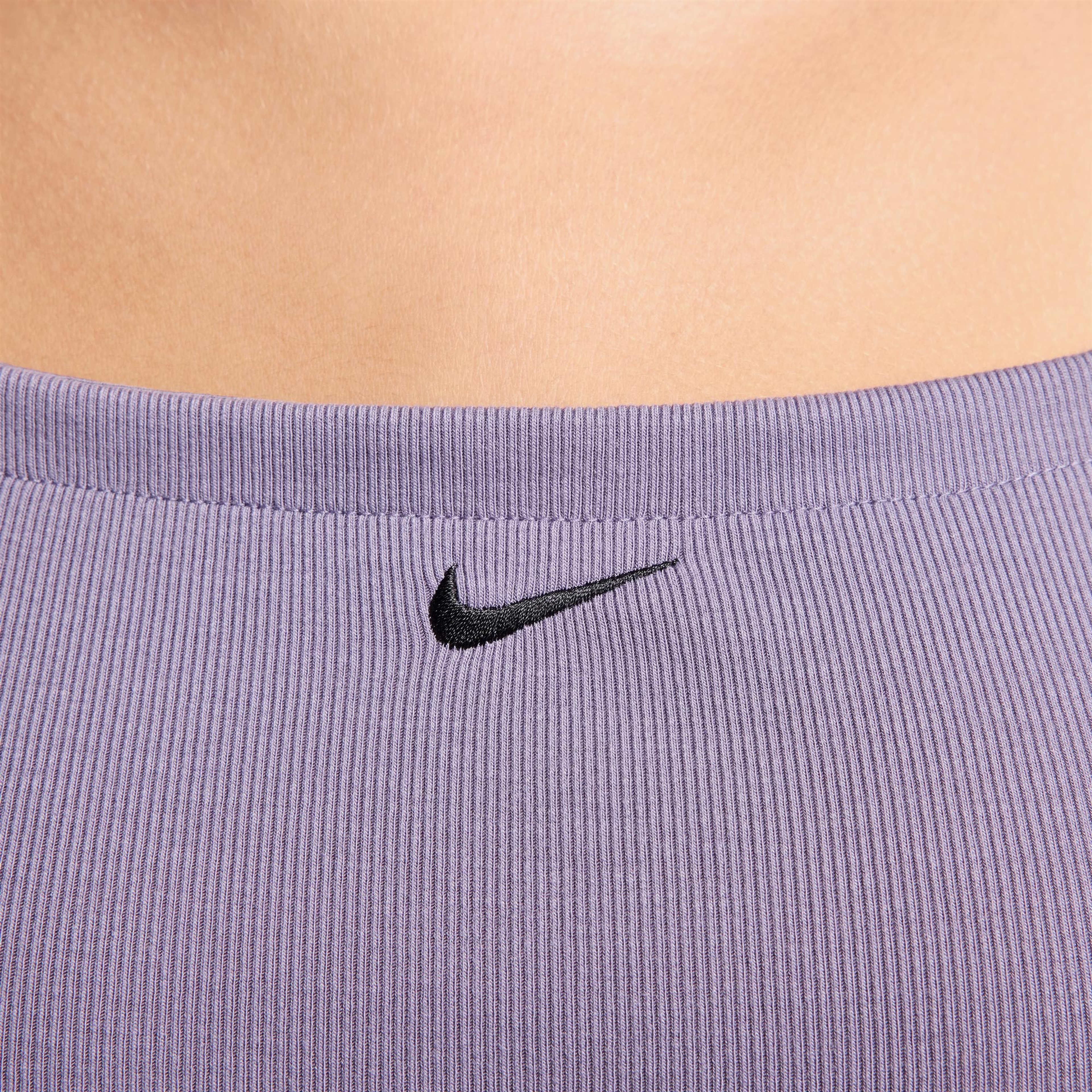 Nike Sportswear Chill Knit Kadın Mor Elbise