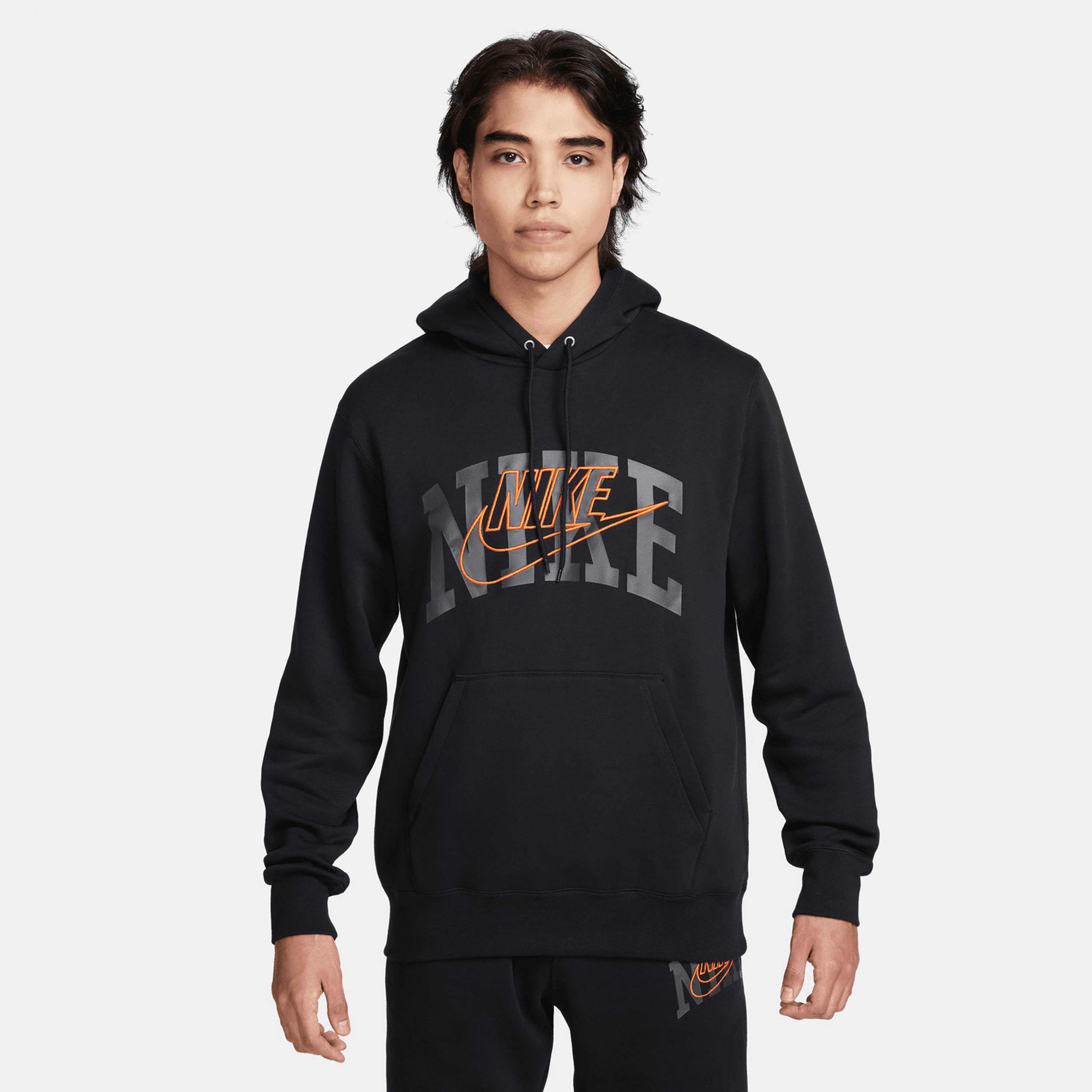 Nike Club Fleece Erkek Siyah Hoodie