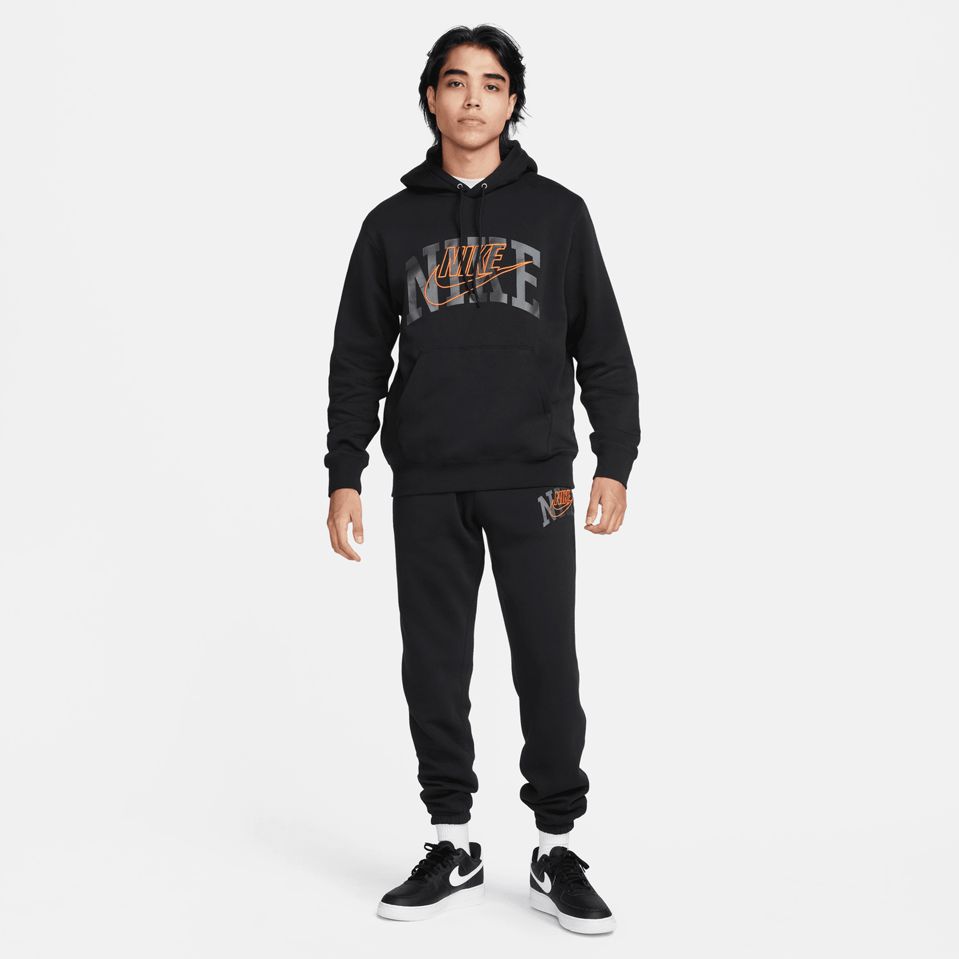 Nike Club Fleece Erkek Siyah Hoodie