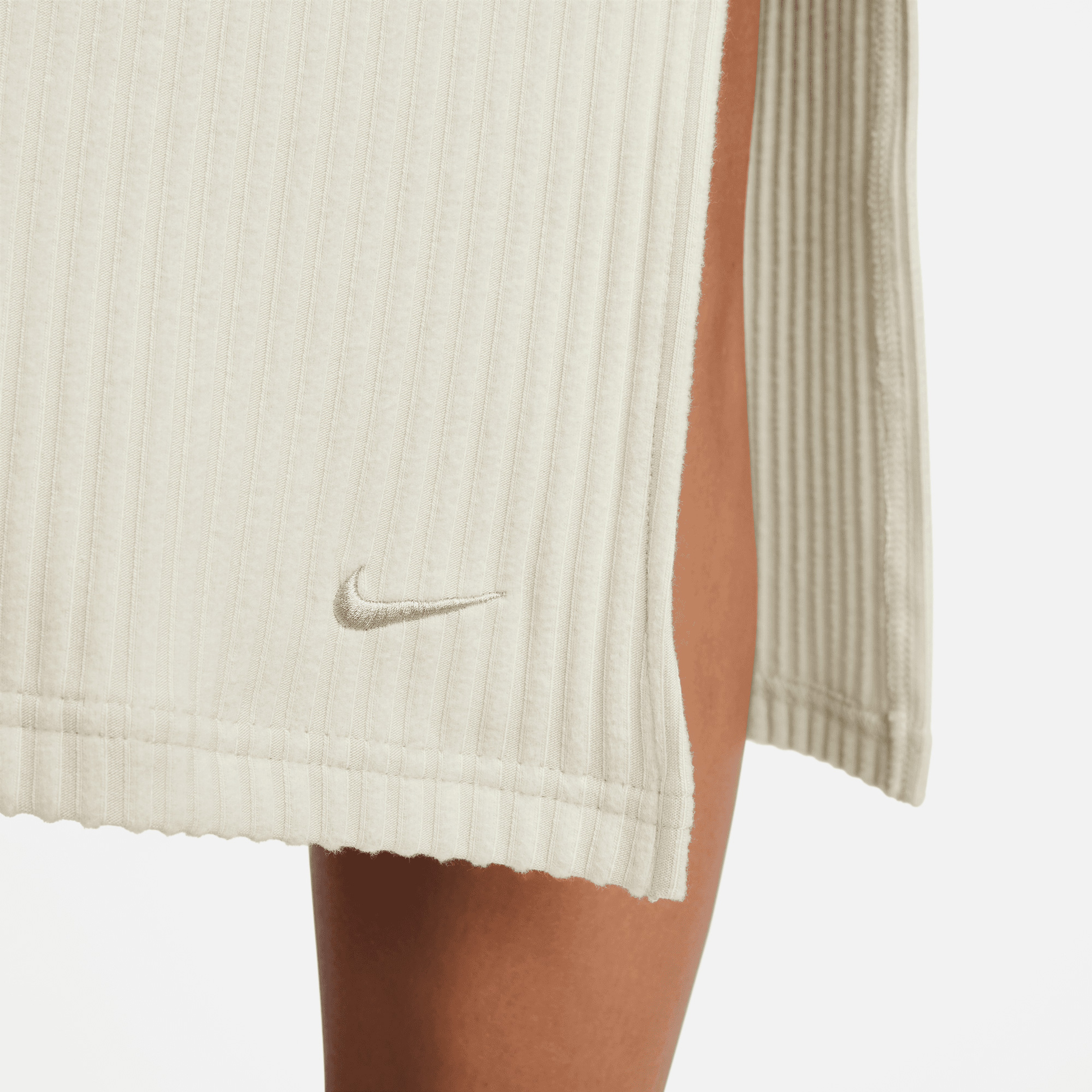 Nike Sportswear Chill Knit Kadın Krem Etek