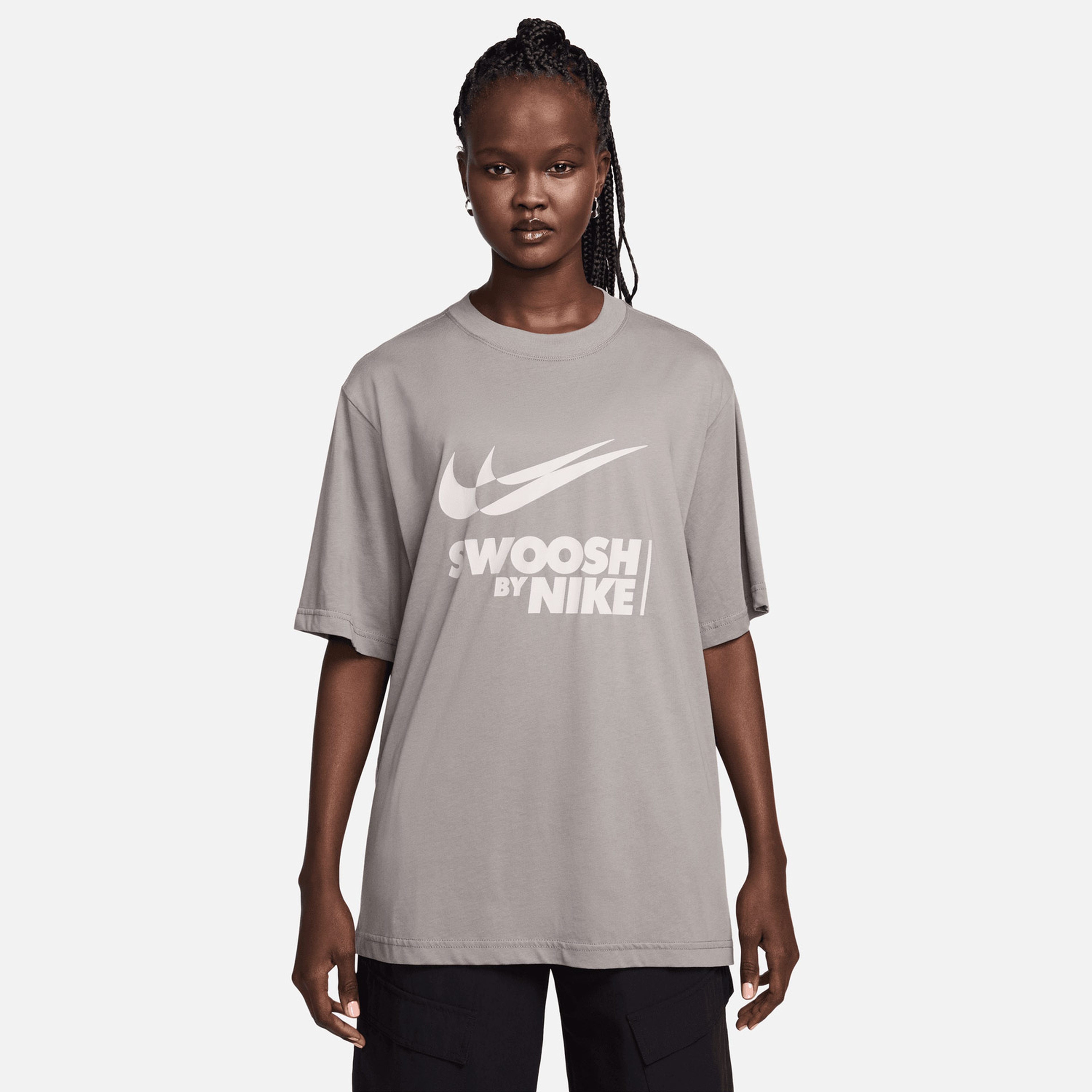 Nike Sleeve T-Shirt Kadın Gri T-Shirt