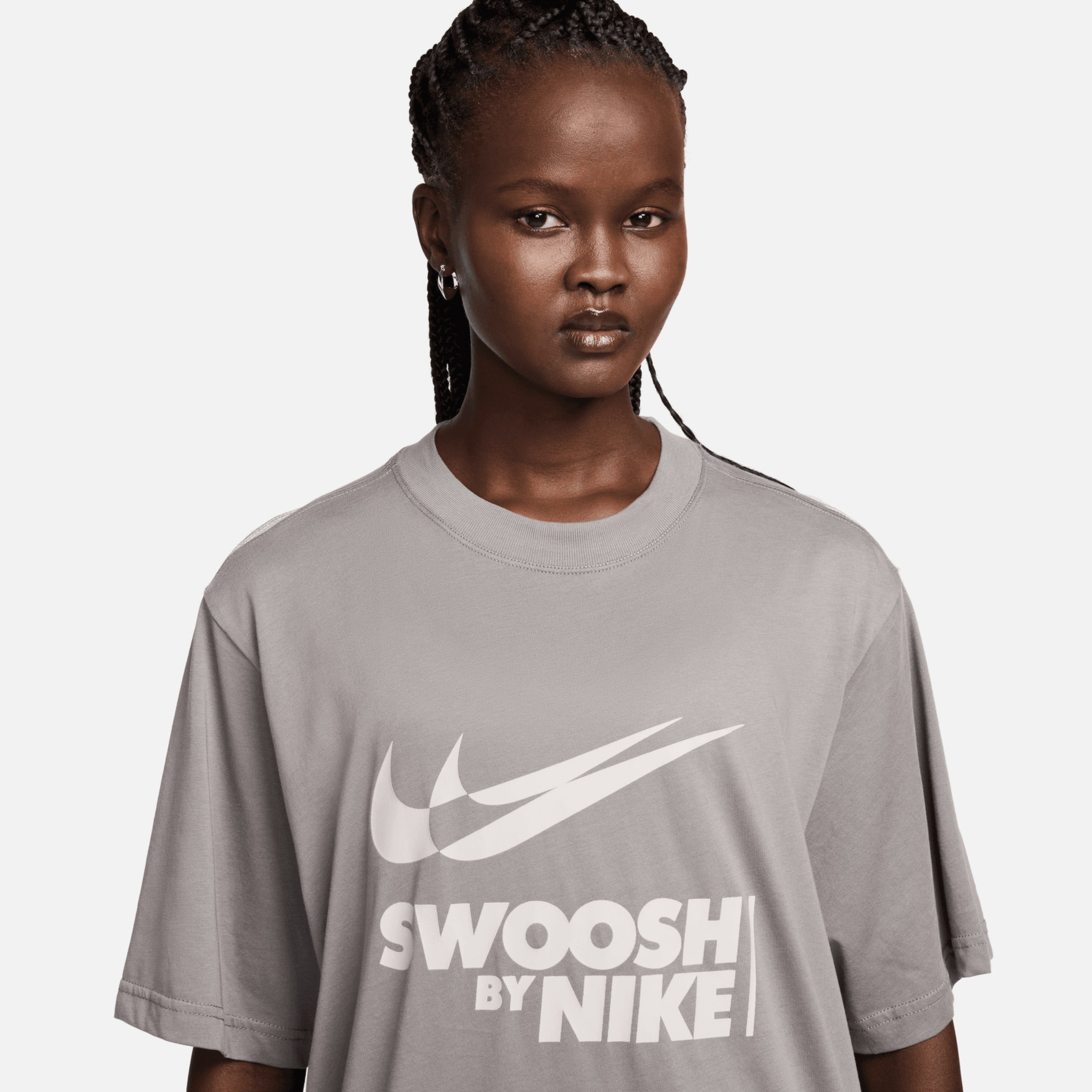 Nike Sleeve T-Shirt Kadın Gri T-Shirt