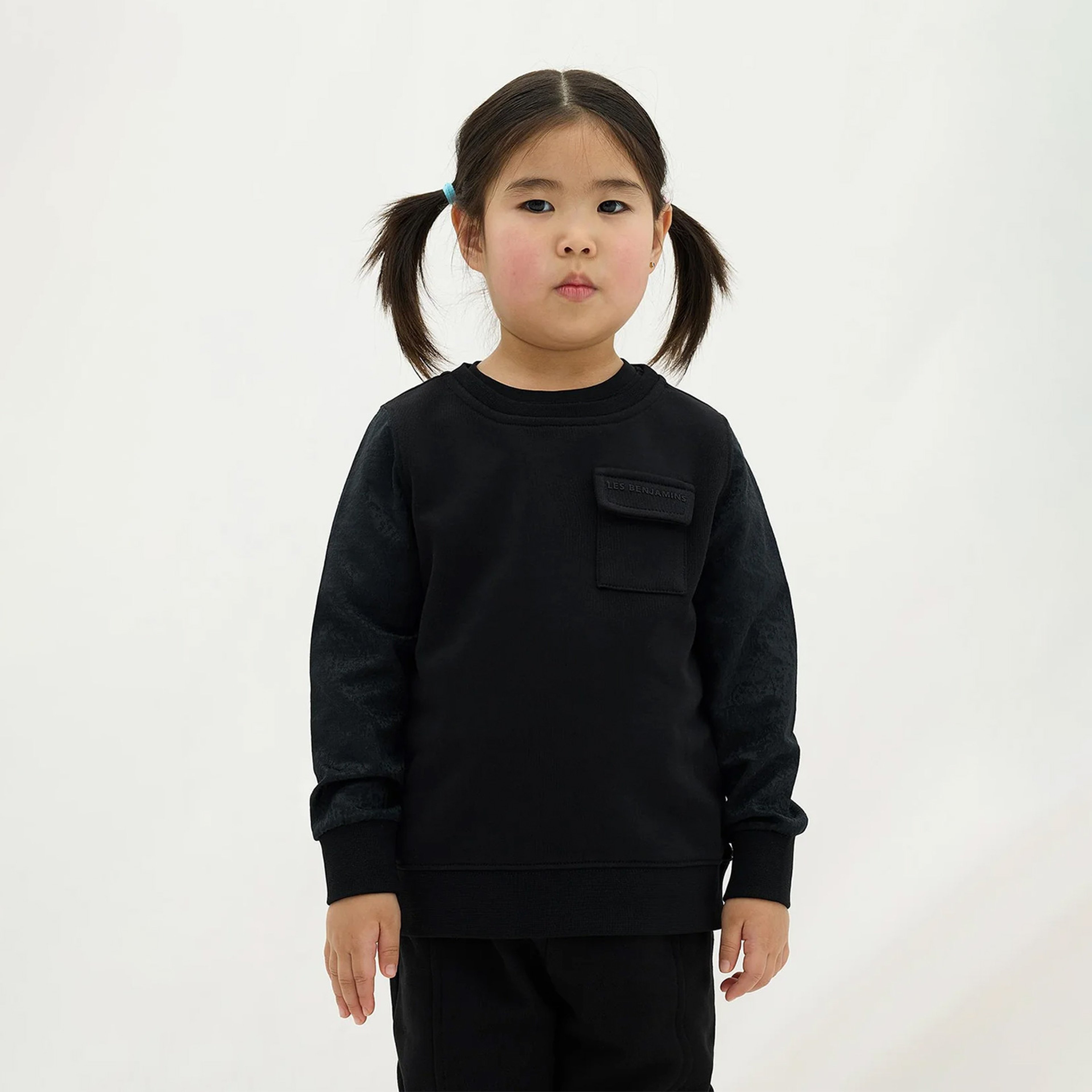 Les Benjamins 401 Çocuk Siyah Sweatshirt