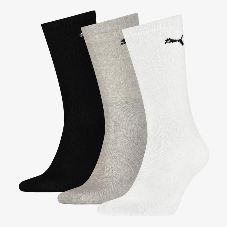 Puma Crew 3lü Unisex Beyaz Çorap